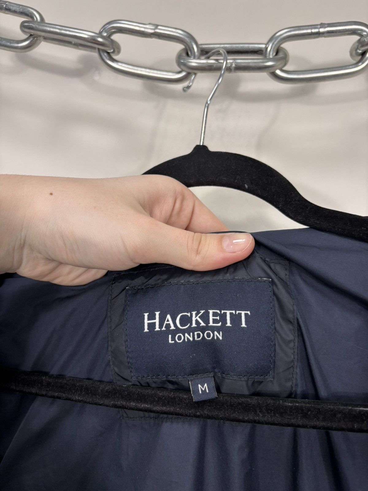 Hackett Hackett London Men’s Navy Blue Quilted Vest Gilet Jacket Size US M / EU 48-50 / 2 - 14 Thumbnail