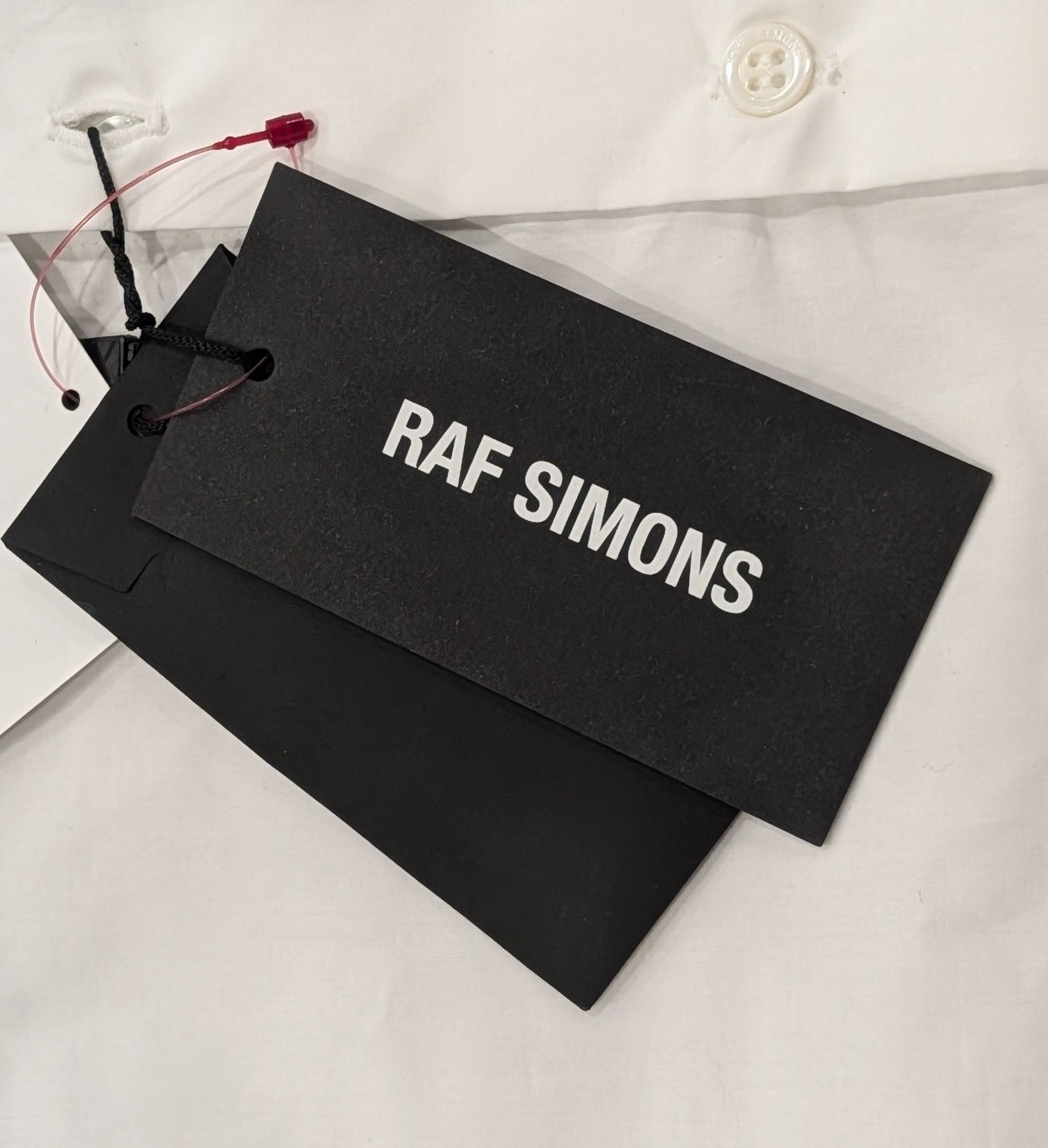 Raf Simons RAF SIMONS SS Button Up Shirt White/Black 50 Size US M / EU 48-50 / 2 - 8 Thumbnail