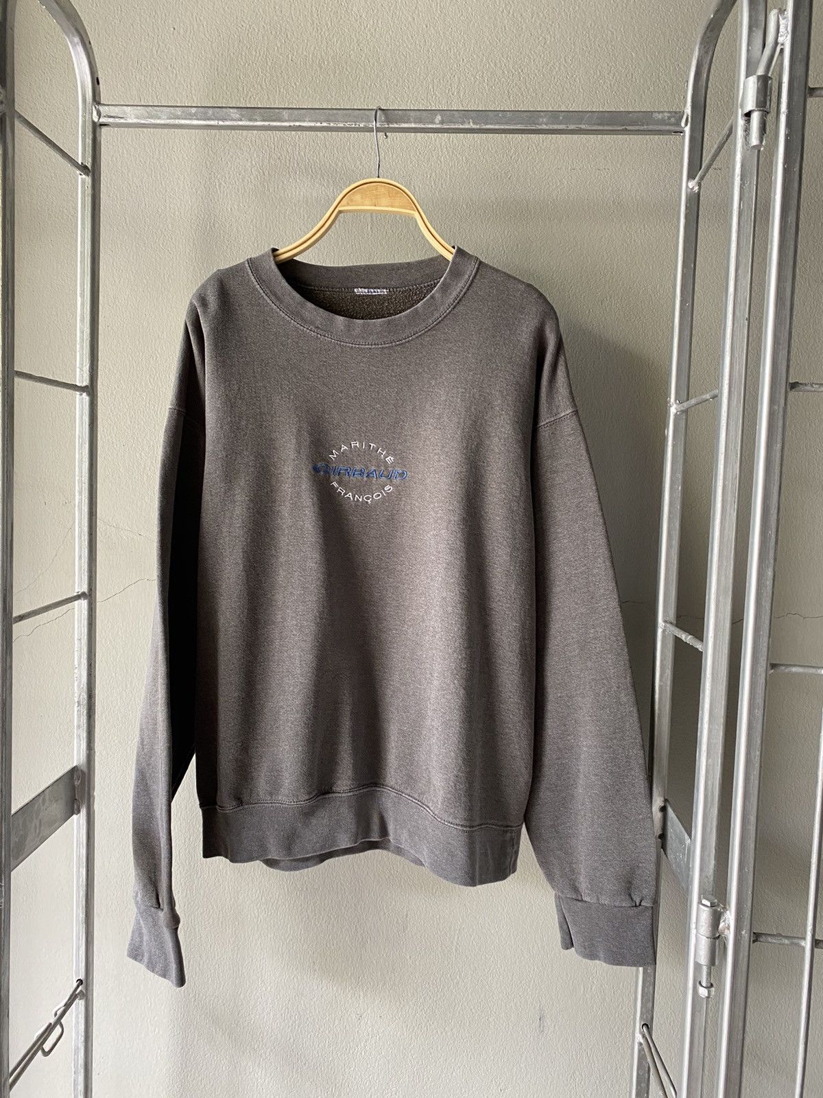 Marithe + Francois Girbaud MARITHE GIRBAUN FRANÇOIS Gray Logo Embroidered Sweater Size US M / EU 48-50 / 2 - 1 Thumbnail