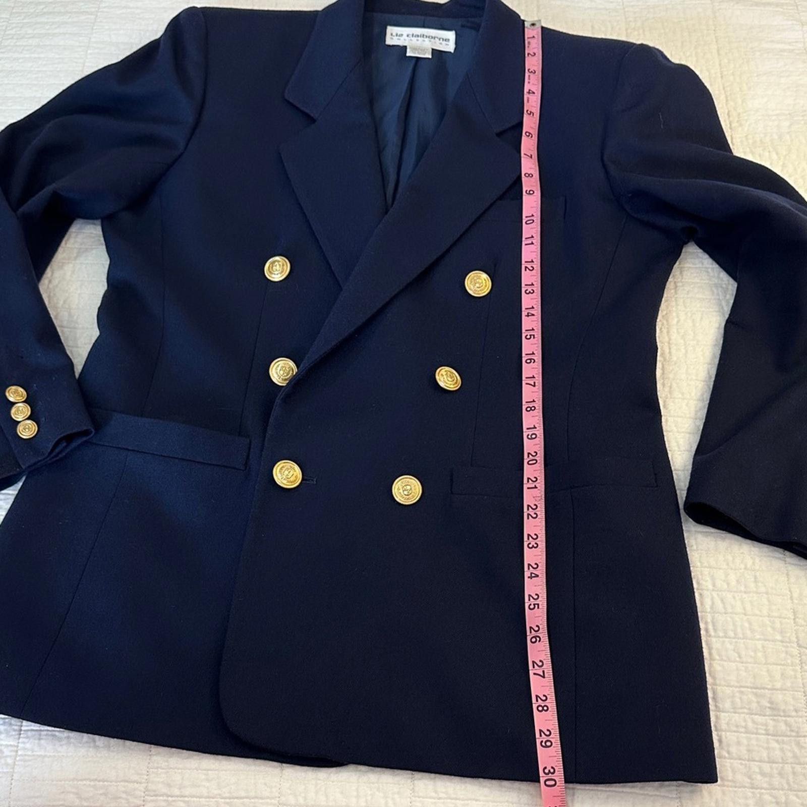 Other Liz Claiborne Collection Union Made sz 8 100% Wool Blazer Size L / US 10 / IT 46 - 8 Thumbnail