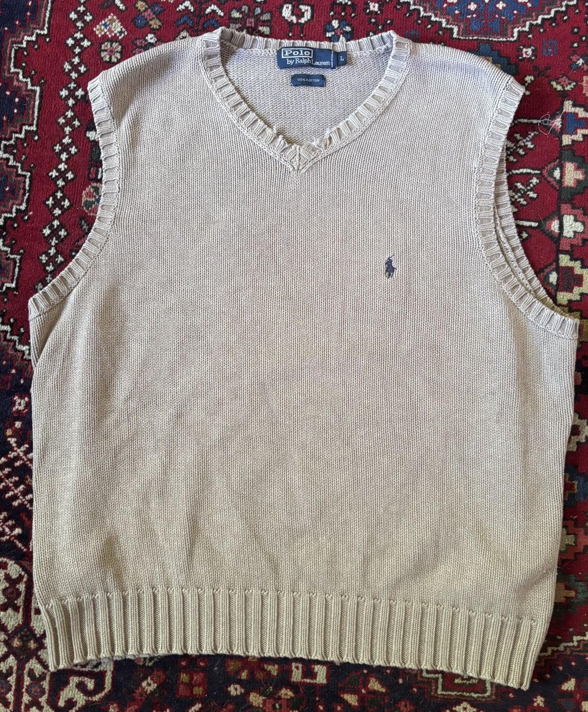 Polo Ralph Lauren beige Polo Ralph Lauren sweater vest Size US L / EU 52-54 / 3 - 1 Thumbnail