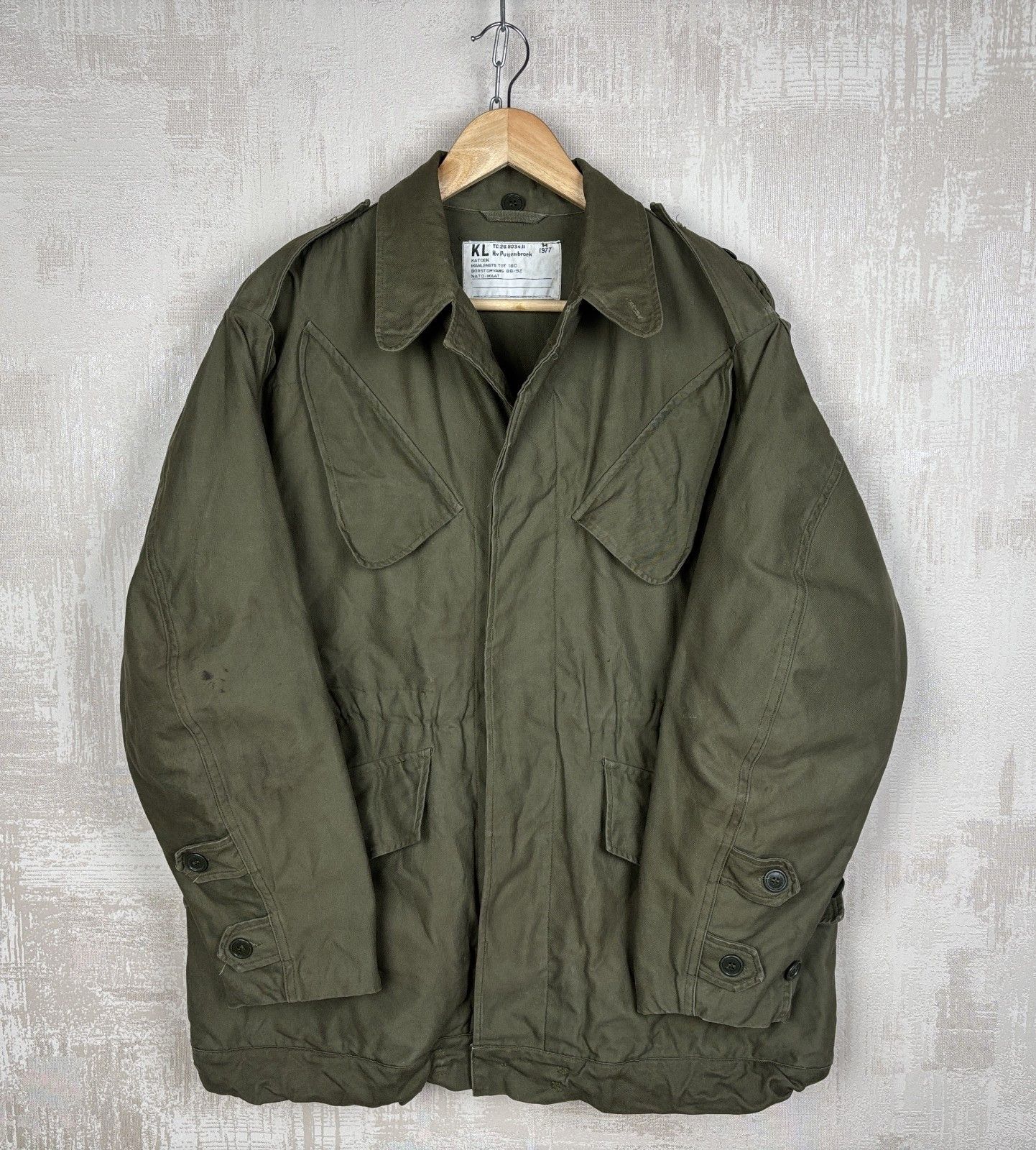 Vintage Vintage Dutch Army Field Jacket 1977 Military Utility Jacket Size US M / EU 48-50 / 2 - 13 Thumbnail