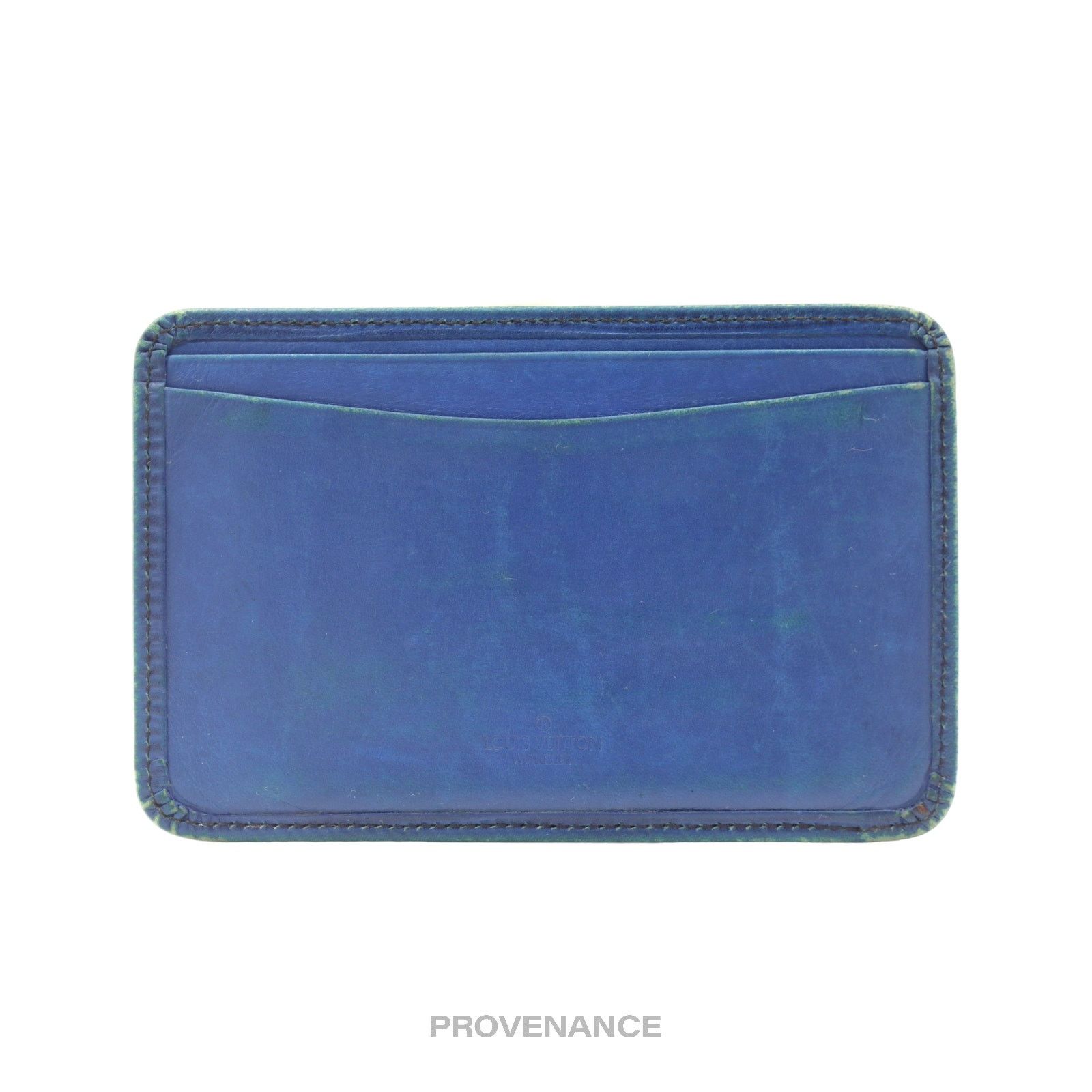 Louis Vuitton 🔴 Louis Vuitton "MALLETIER" Card Holder Wallet - Blue Epi Size ONE SIZE - 2 Thumbnail