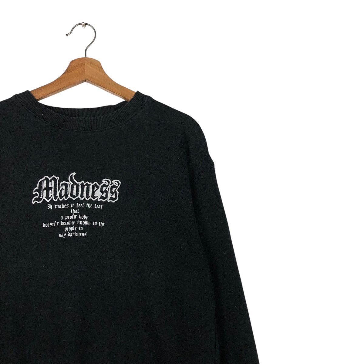 Japanese Brand 📌Vintage Sweatshirt Madness Punk Design Chrome Hearts Style Size US M / EU 48-50 / 2 - 7 Thumbnail