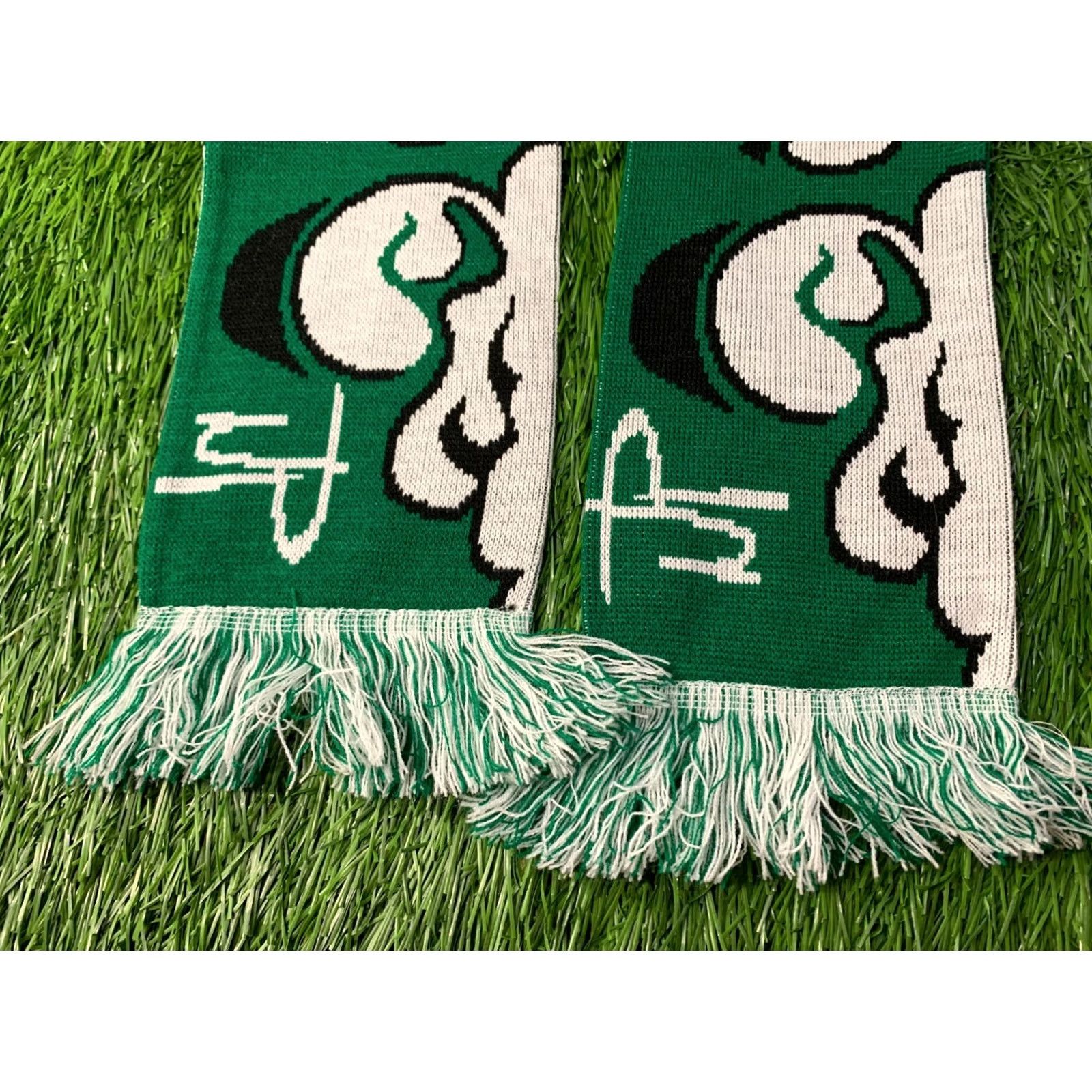 Vintage OFFICIAL PRODUCT TIROLER VERSICHERUNG AUSTRIA SCARF One Size White and Green Mens Scarf Size ONE SIZE - 3 Thumbnail