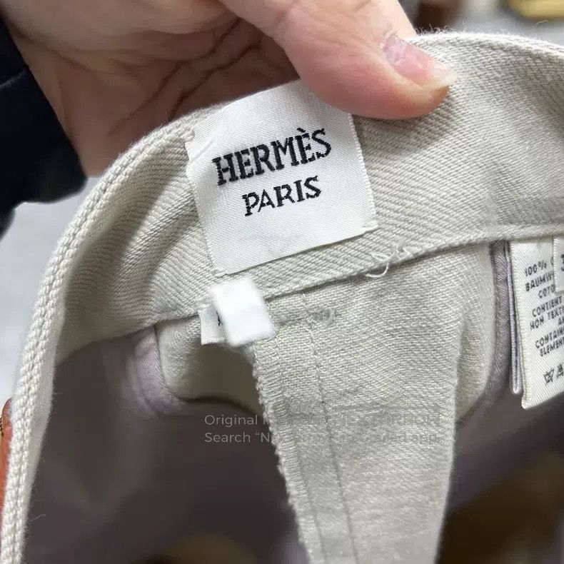 Hermes Hermes White Trousers Size 24" / US 00 / IT 34 - 4 Thumbnail