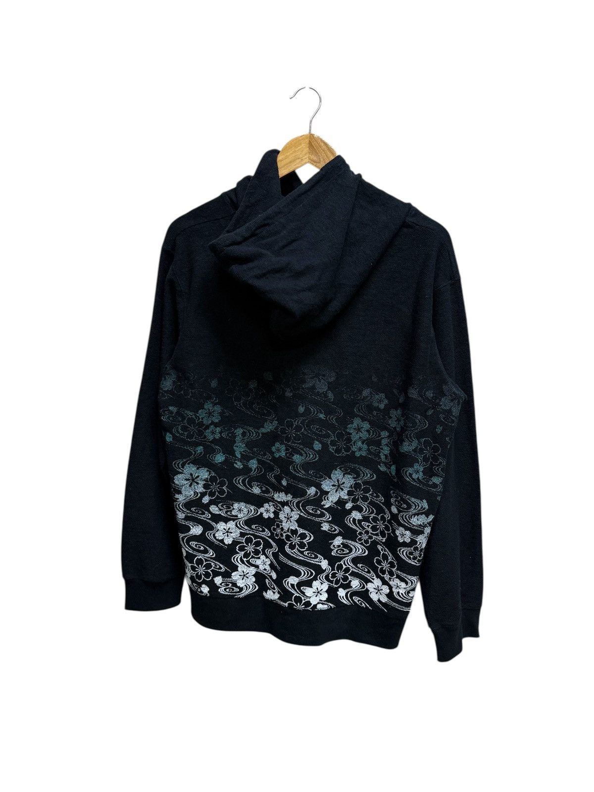 Japanese Brand Japanese Sakura Overprint Pullover Sweater Hoodie Size US M / EU 48-50 / 2 - 2 Thumbnail