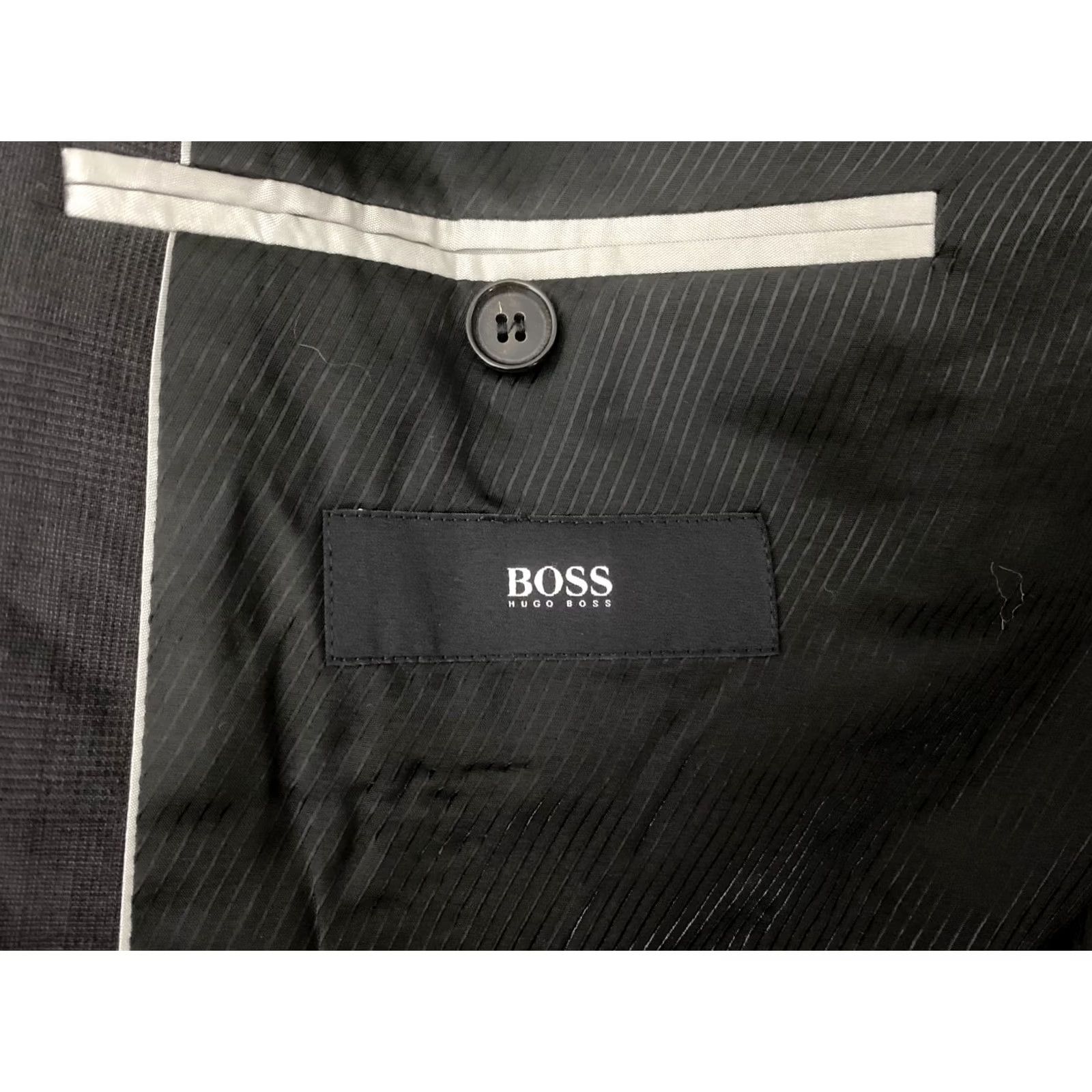 Hugo Boss Hugo Boss Blazer Jacket Wool Men dark grey tailored Size 46L regular Size 46R - 5 Thumbnail