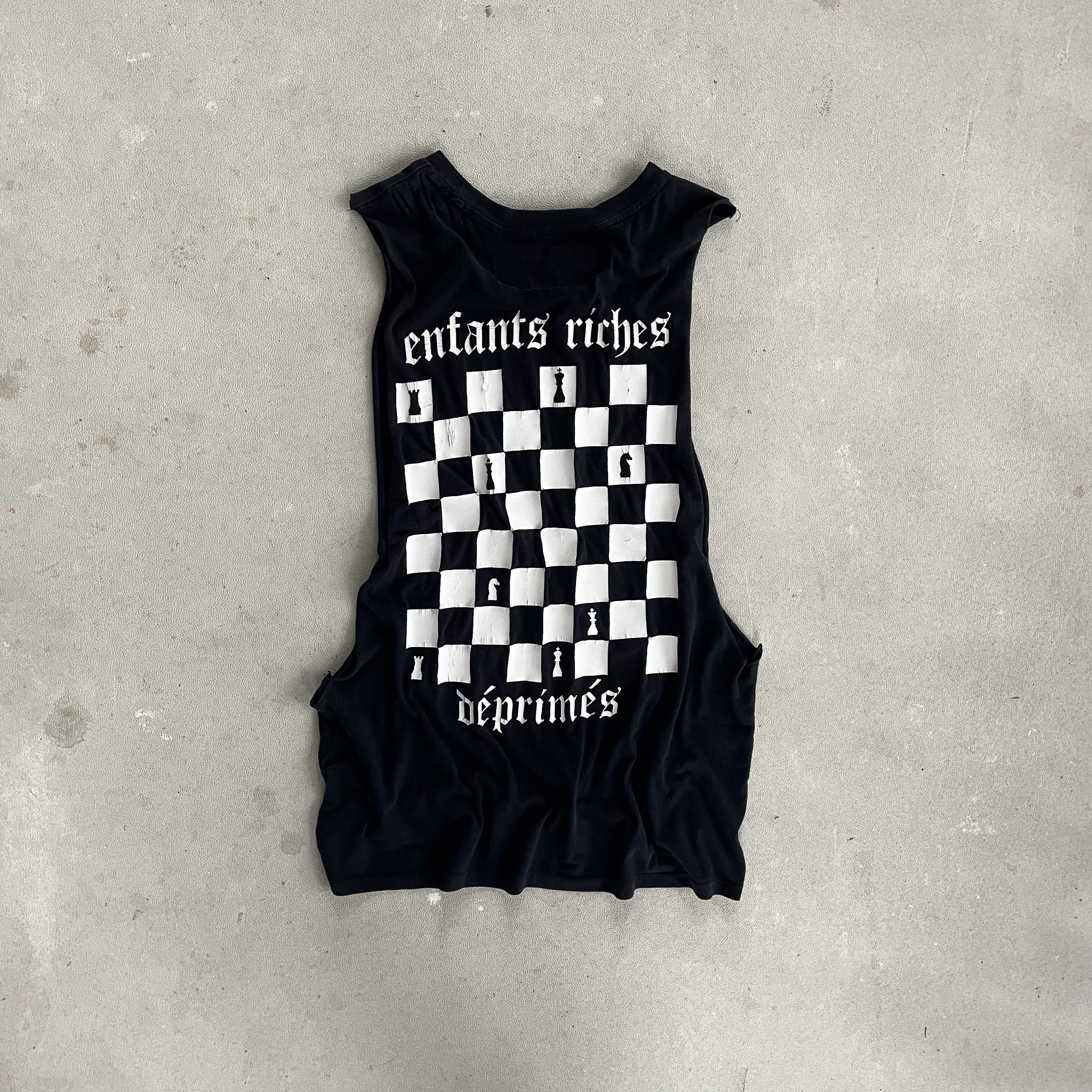 image of Enfants Riches Deprimes 2015 Checkerboard Tanktop in Black, Men's (Size Small)