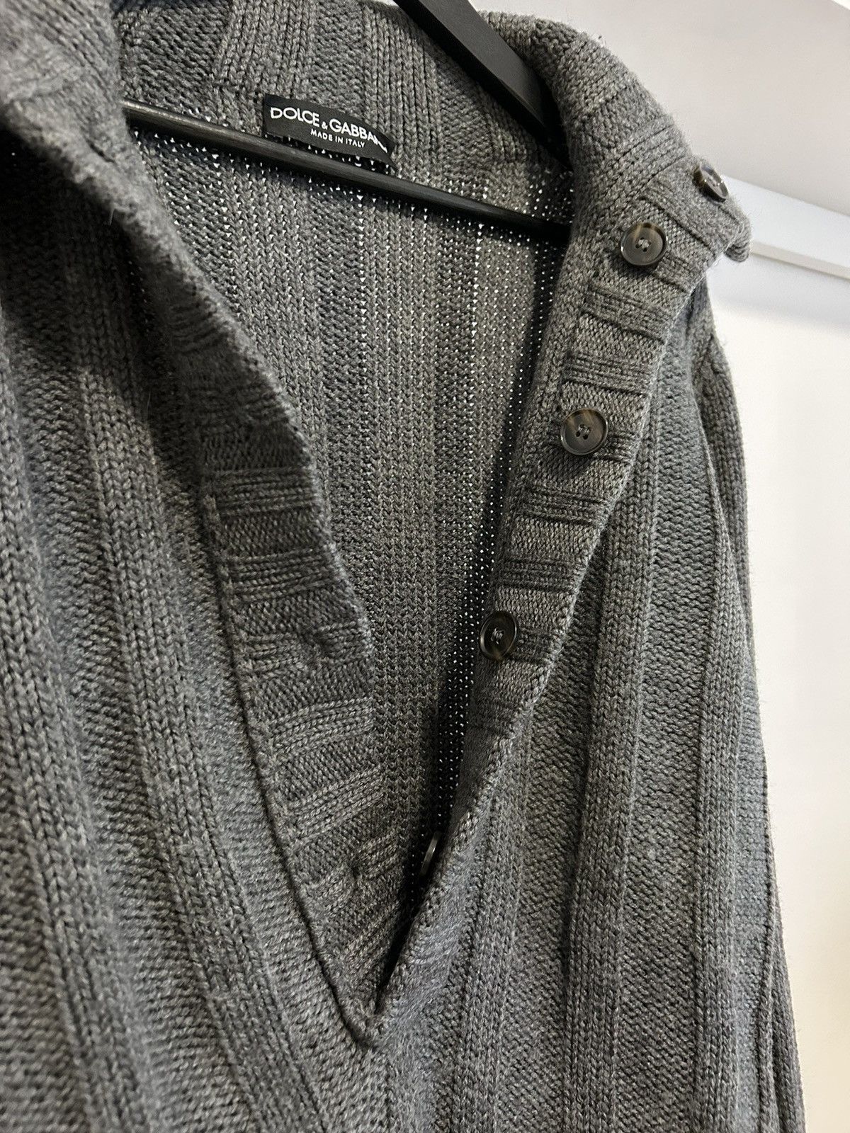 Dolce & Gabbana Dolce&Gabbana Archive Hidden Button-Up High Neck Wool Jumper Size US M / EU 48-50 / 2 - 5 Thumbnail