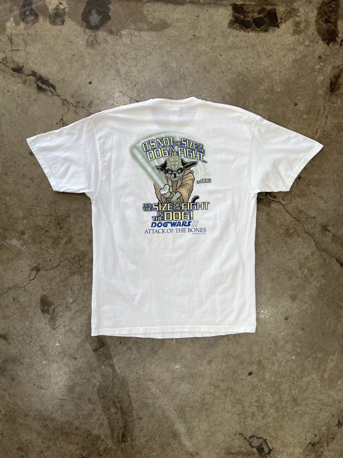 Vintage Vintage 2002 Big Dog Star Wars Yoda Dogwars Tee XL Size US XL / EU 56 / 4 - 2 Thumbnail