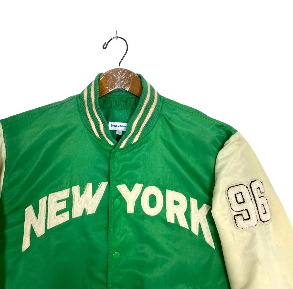 Japanese Brand Rare‼️ Jungle Storm New York 96 Bomber Jacket Spellout Size US M / EU 48-50 / 2 - 4 Thumbnail