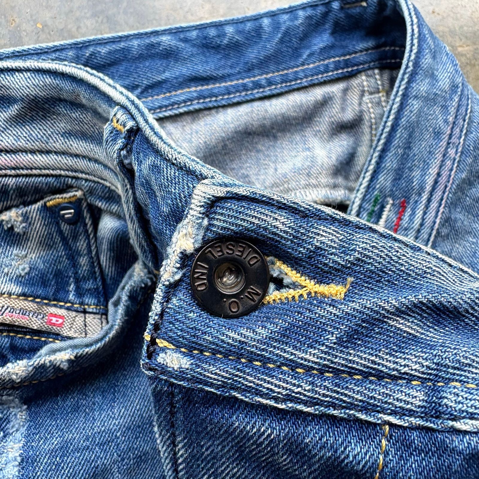 Diesel Crazy Diesel Brand Washed Blue Jeans Size US 31 - 9 Thumbnail