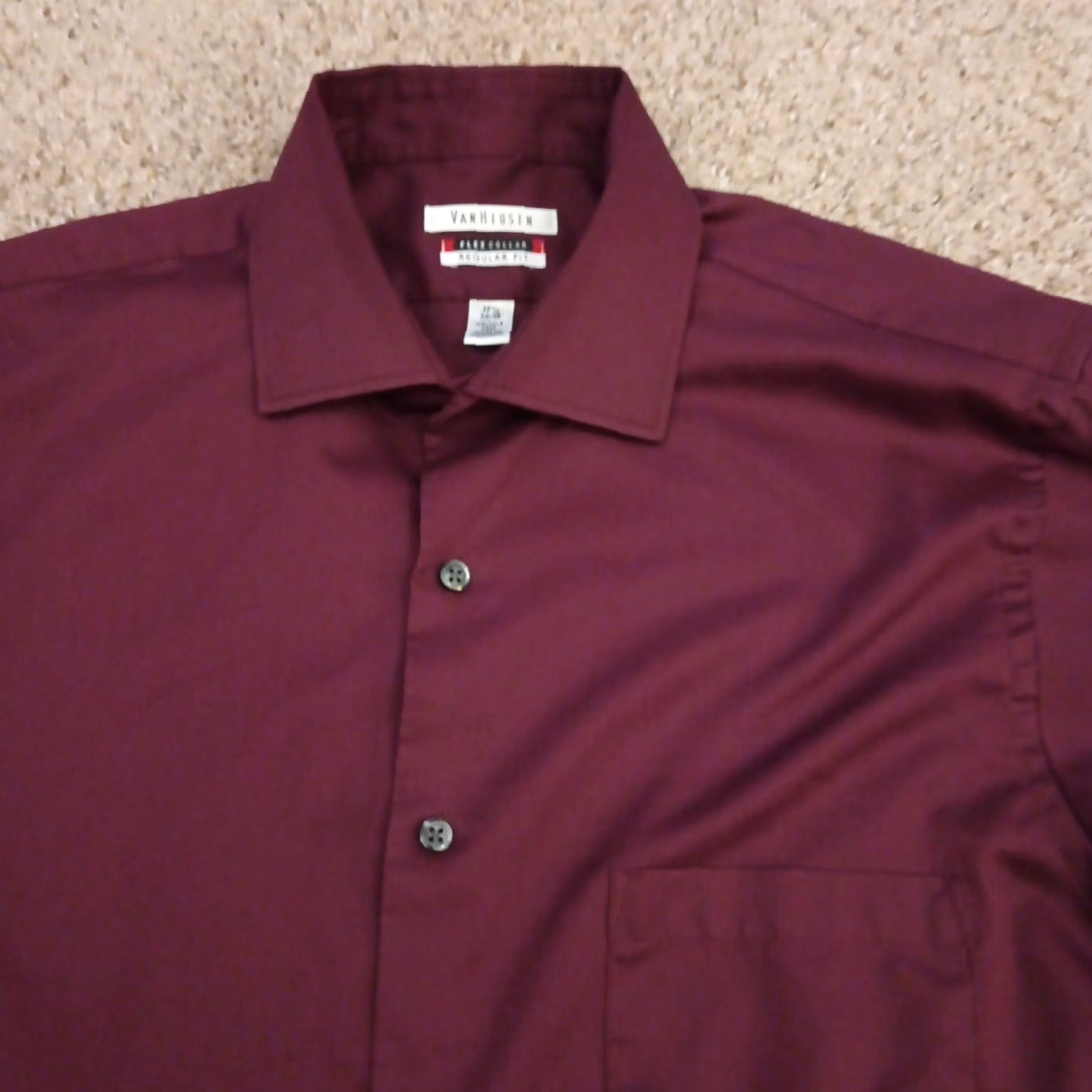 Van Heusen **Van Heusen Mens Button-Up Long Sleeve Red Collar Shirt** User: **Van Heusen Mens Long Sleeve Button-Up Red Collar Shirt** Size US L / EU 52-54 / 3 - 2 Thumbnail