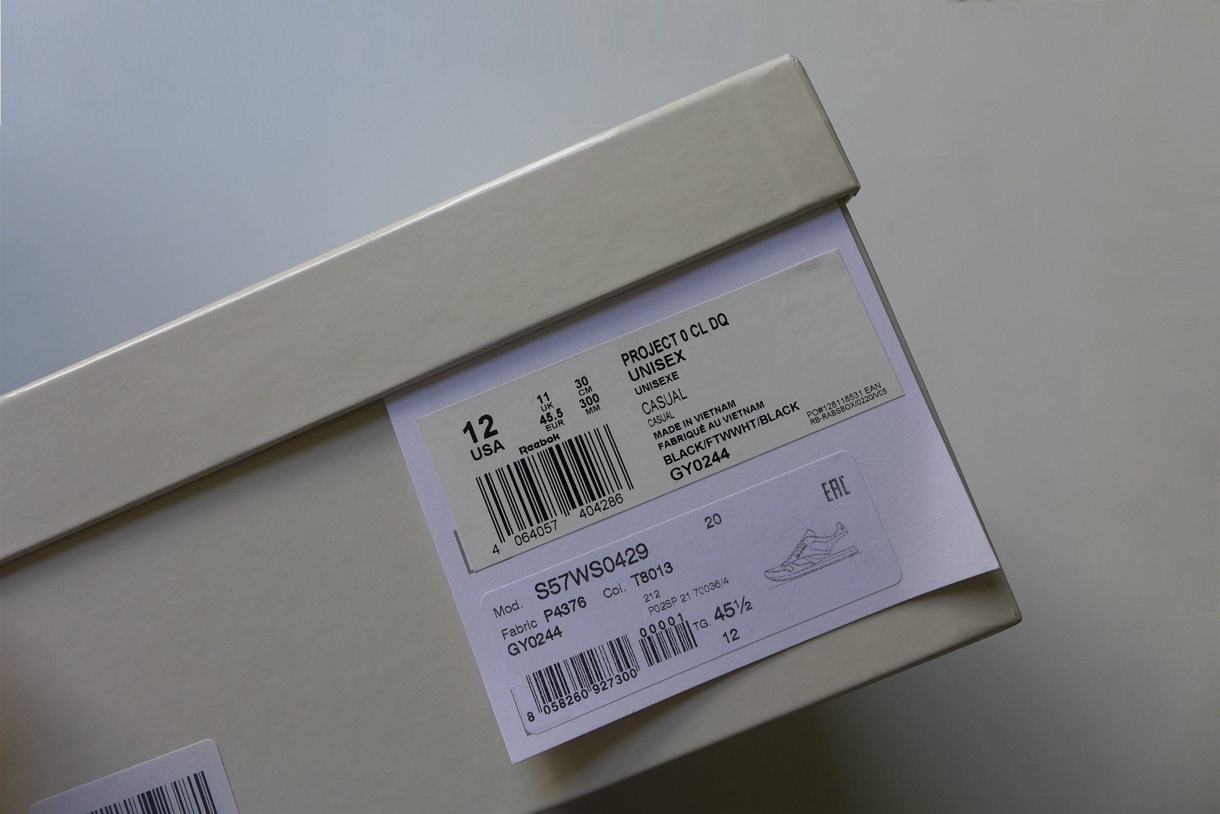 Maison Margiela Magiela x Reebok Tabi Black Classic Leather DQ Sneakers Size US 12 / EU 45 - 19 Thumbnail