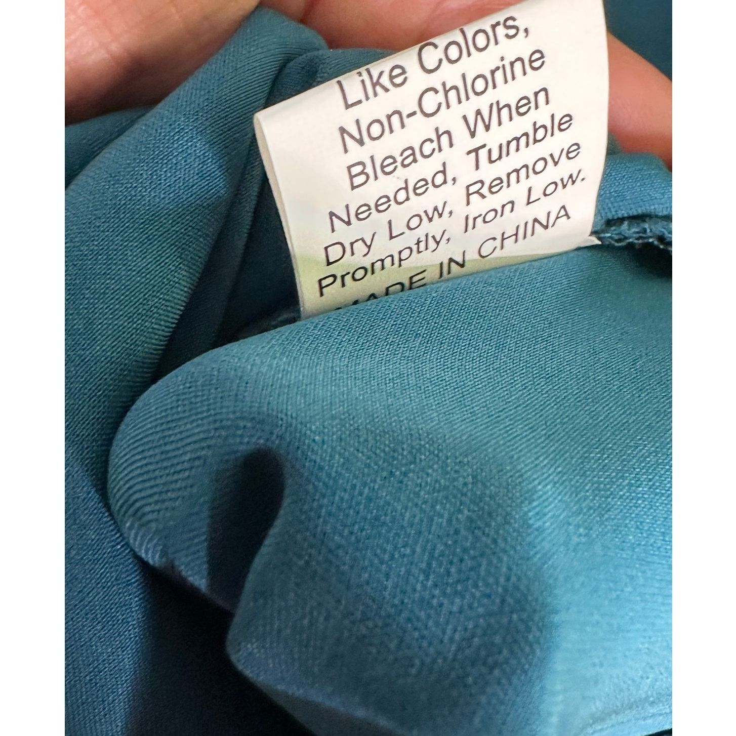 Shein Shein teal crossed front draped blouse size 6 Size M / US 6-8 / IT 42-44 - 5 Thumbnail