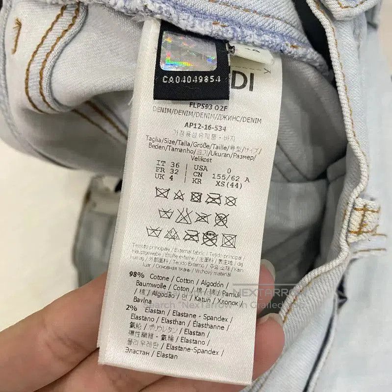 Fendi Fendi Light Blue Cotton Women's Jeans . Size 23" - 7 Thumbnail