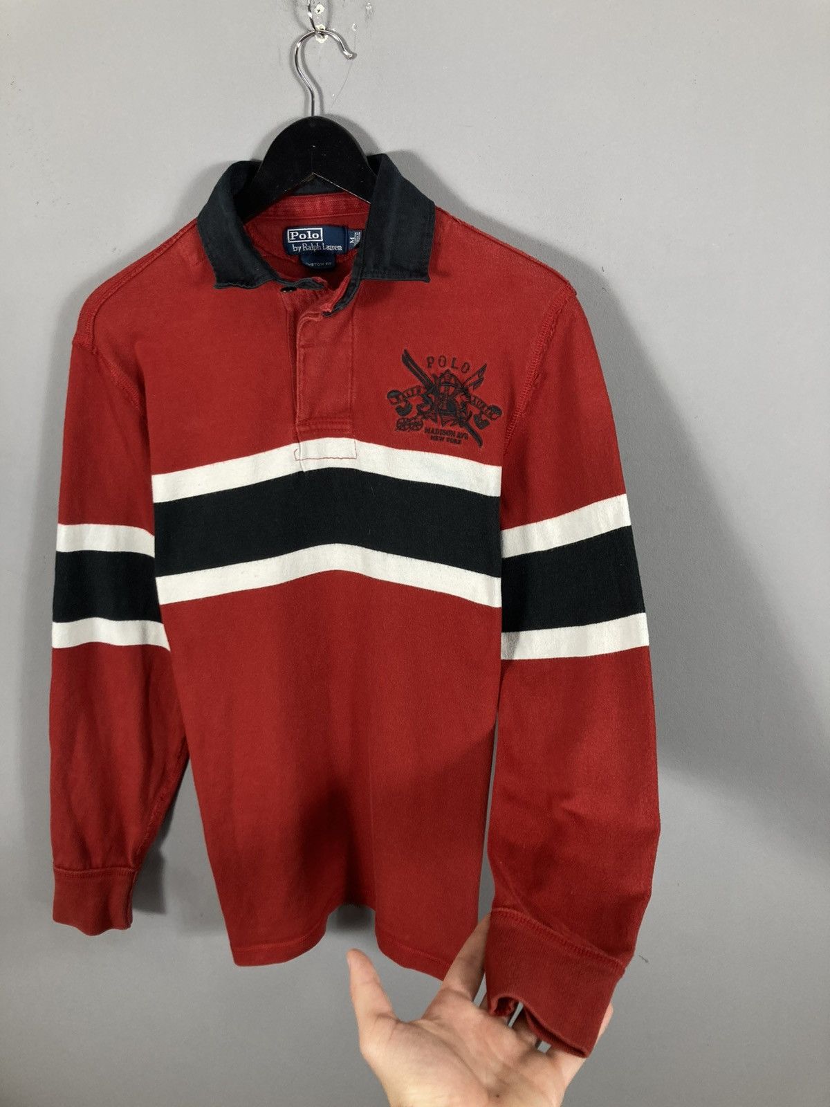 Polo Ralph Lauren Vintage Polo Ralph Lauren Rugby Long Sleeve Polo Size US M / EU 48-50 / 2 - 3 Thumbnail