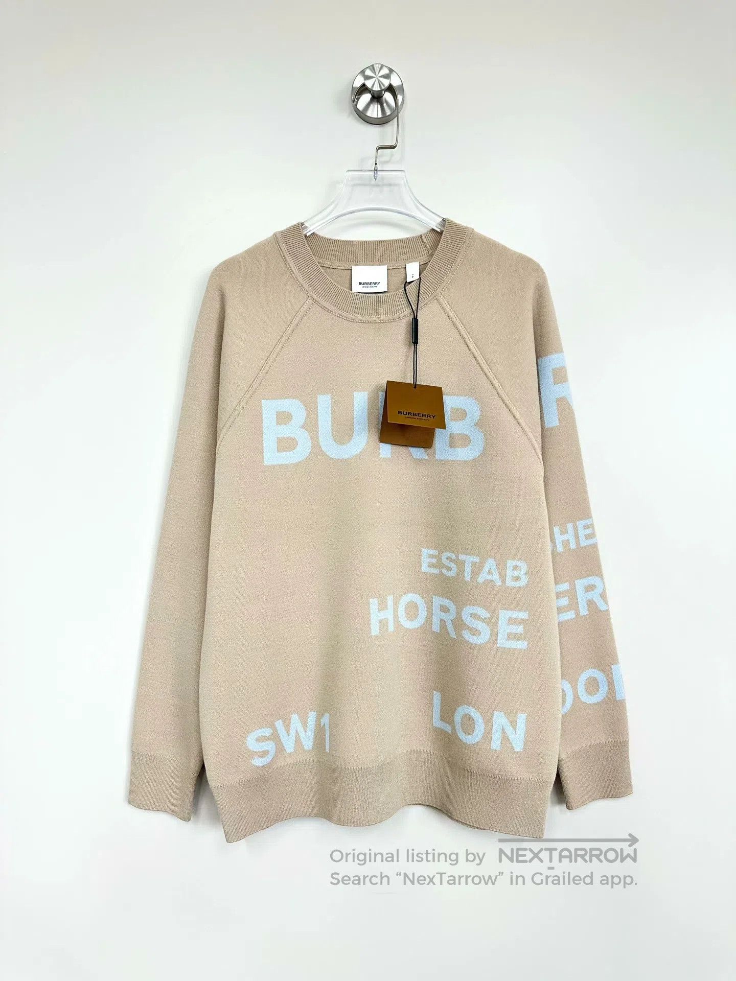 Burberry Burberry Khaki Classic Bullet Logo Knit Sweater| Size US S / EU 44-46 / 1 - 1 Thumbnail