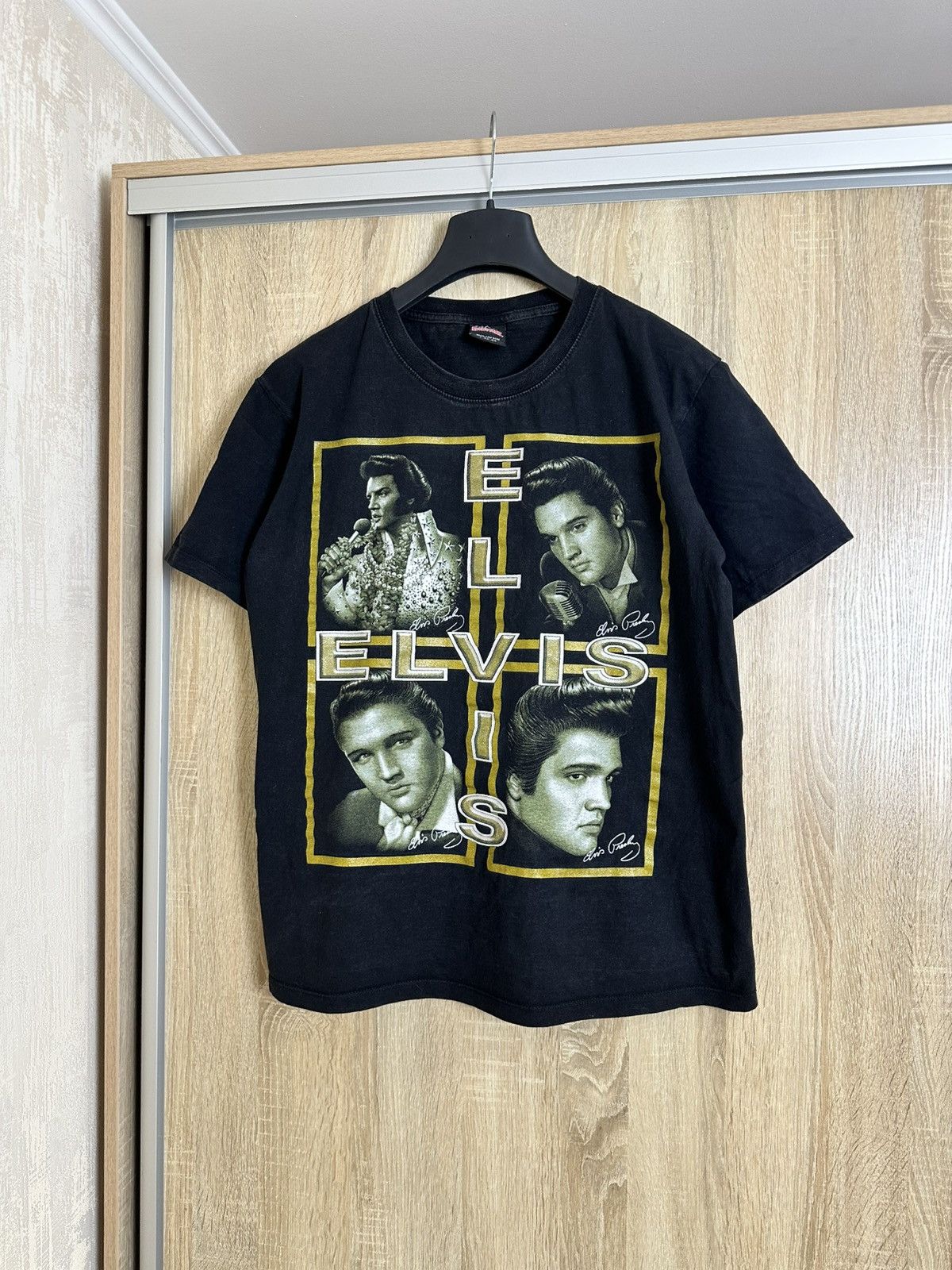 Band Tees 🔥 Elvis Presley Double Side Logo T Shirt Rock Tees Vintage Size US L / EU 52-54 / 3 - 1 Thumbnail