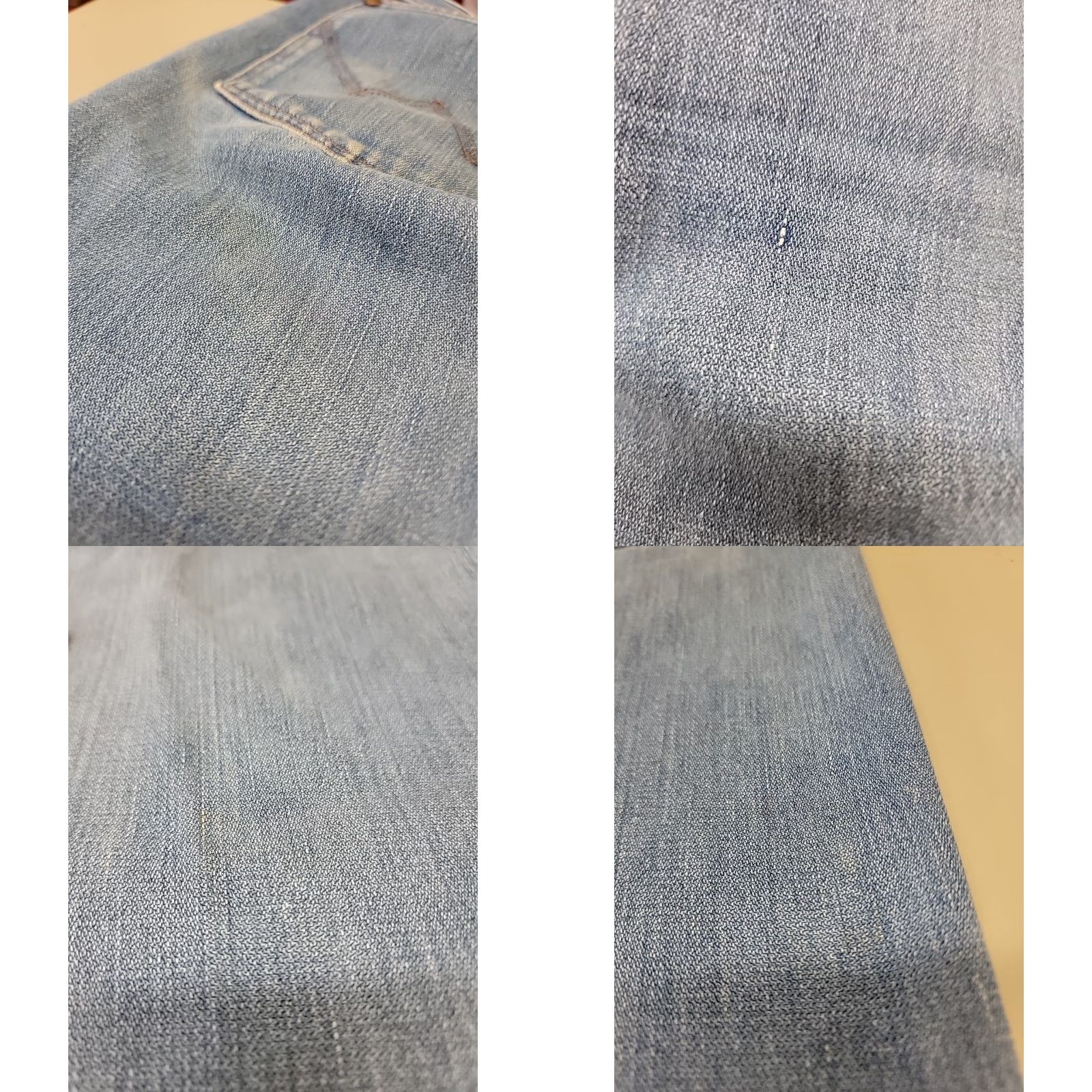 Wrangler VINTAGE Wrangler USA Made Jeans 910 38x30 Denim Blue Regular 5-Pocket Distressed Holes Motorcycle Cowboy USA Men Shorts Size US 38 / EU 54 - 11 Thumbnail