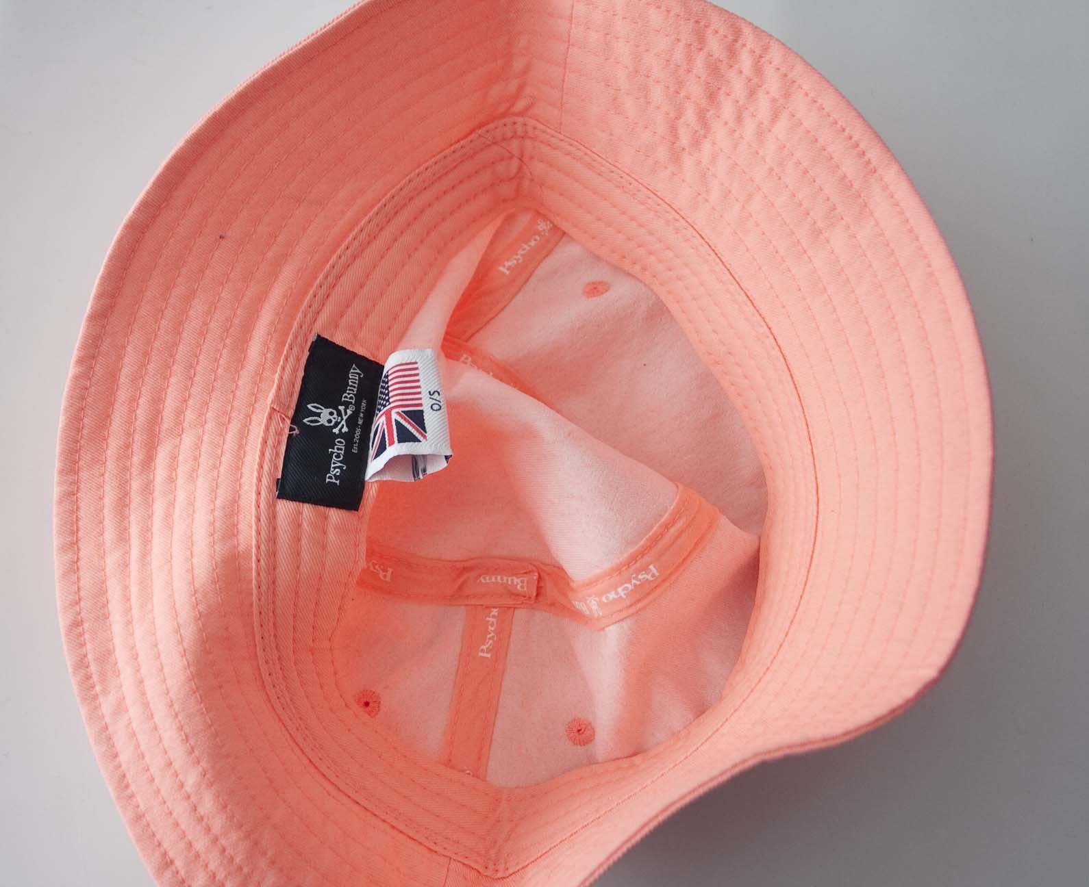 Psycho Bunny Psycho Bunny Bucket Hat Size M/L Pink /Orange Size ONE SIZE - 2 Thumbnail