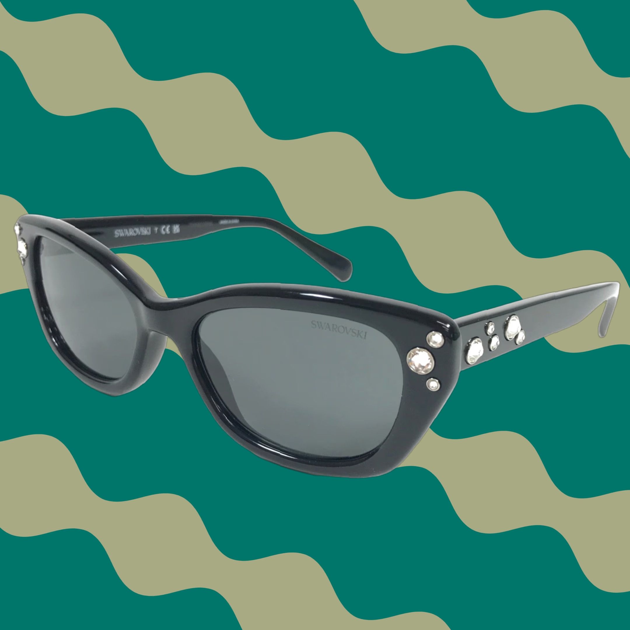 Swarovski Crystal Sunglasses SK 382 Swarovski NEW!!! SWAROVSKI Sunglasses SK 382 52E Authentic  main image 2