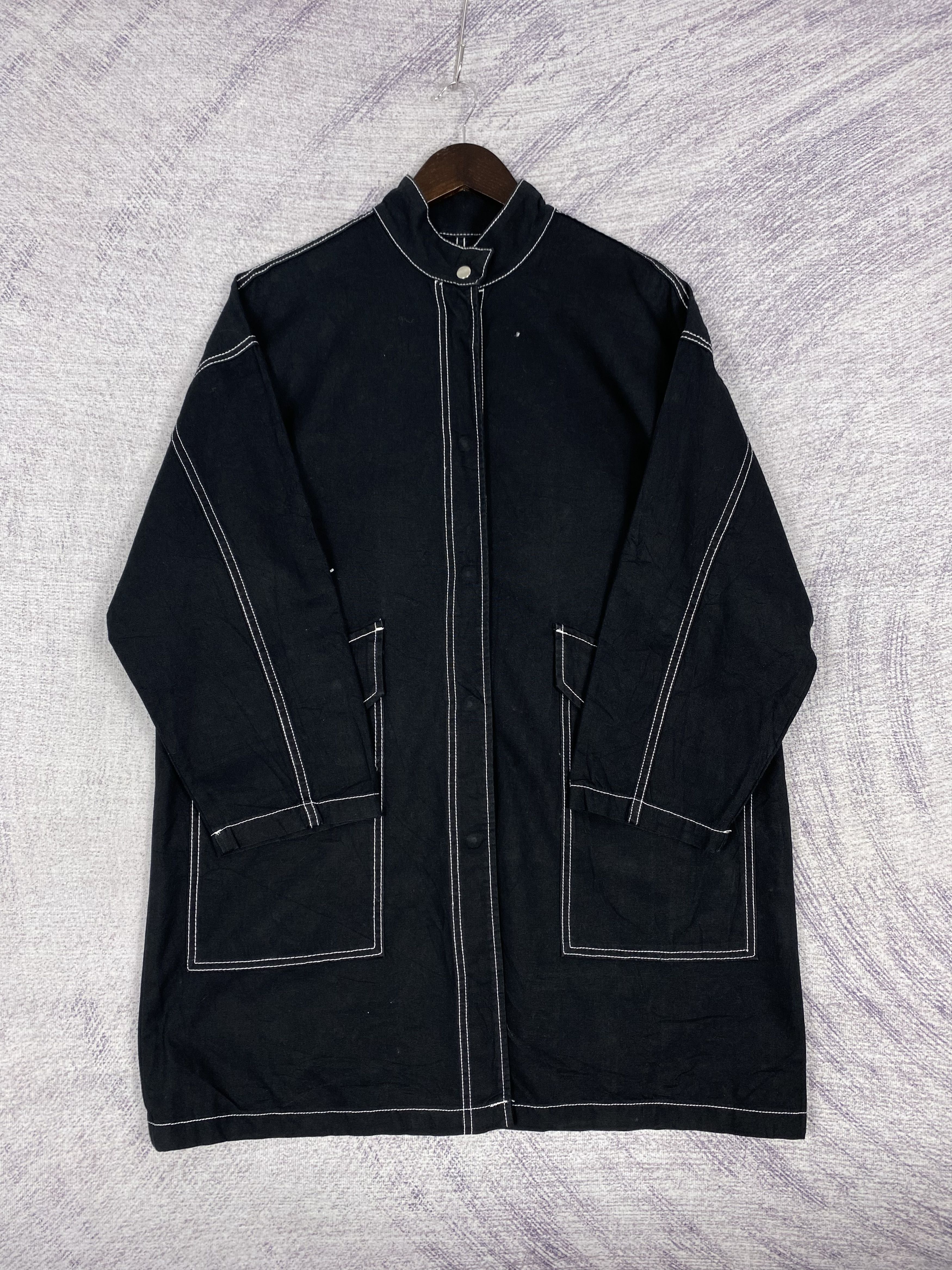 Vintage Vintage Zara Button Up Cotton Long Jacket Size US M / EU 48-50 / 2 - 4 Thumbnail
