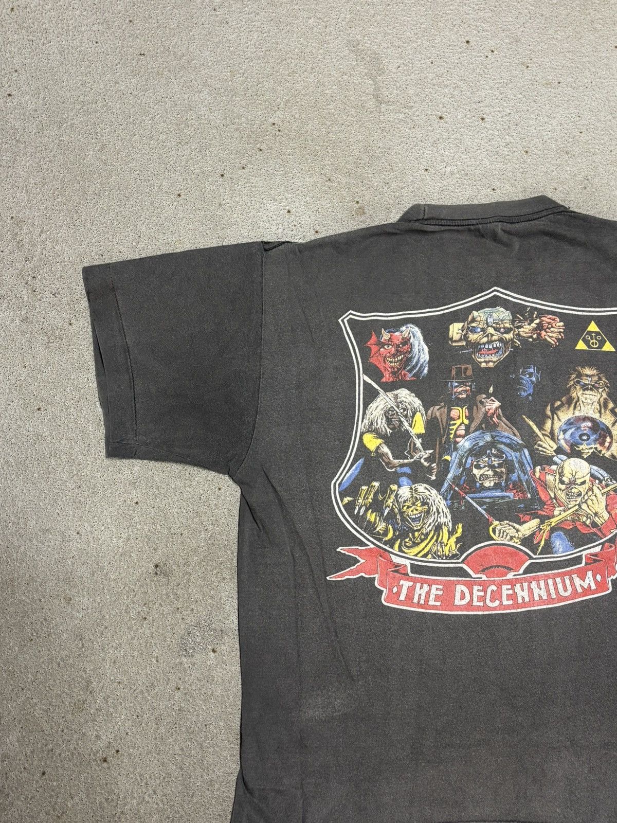 Band Tees 1990 IRON MAIDEN UP THE IRON THE DECENNIUM Decennium Size US XL / EU 56 / 4 - 5 Thumbnail