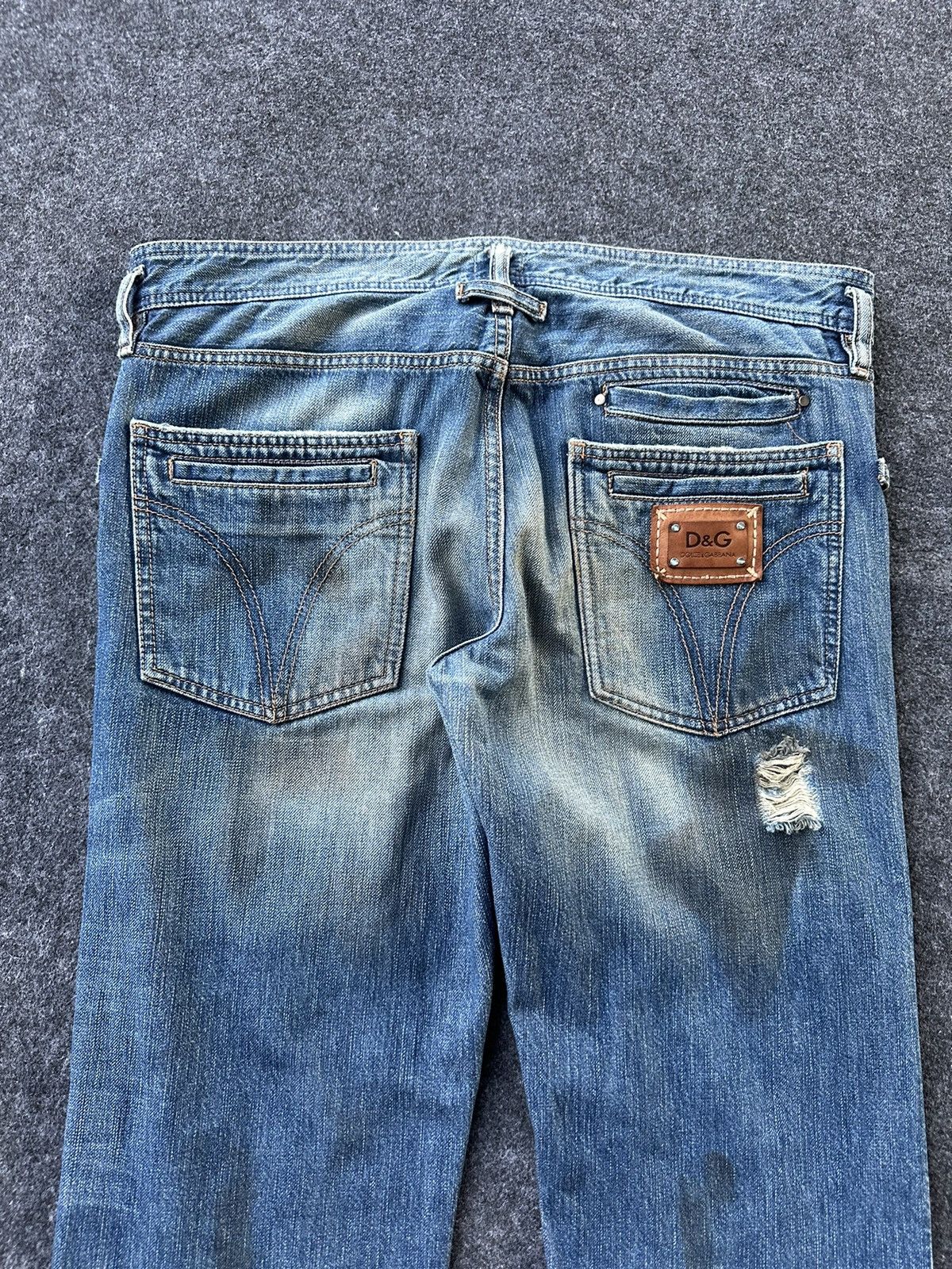 Dolce & Gabbana Dolce Gabbana Distressed Rusty Denim W35 D174 Size US 35 - 6 Thumbnail