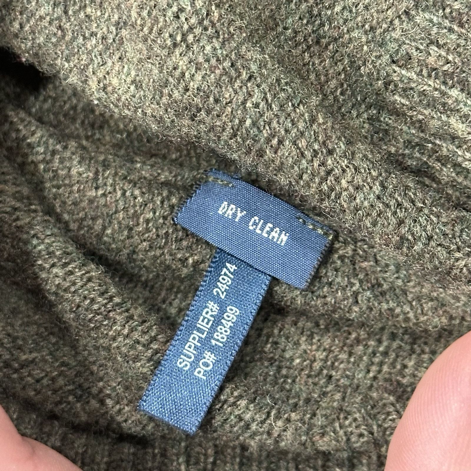 Polo Ralph Lauren Polo Ralph Lauren Sweater Mens M Green V-Neck Lambs Wool Size US M / EU 48-50 / 2 - 8 Thumbnail