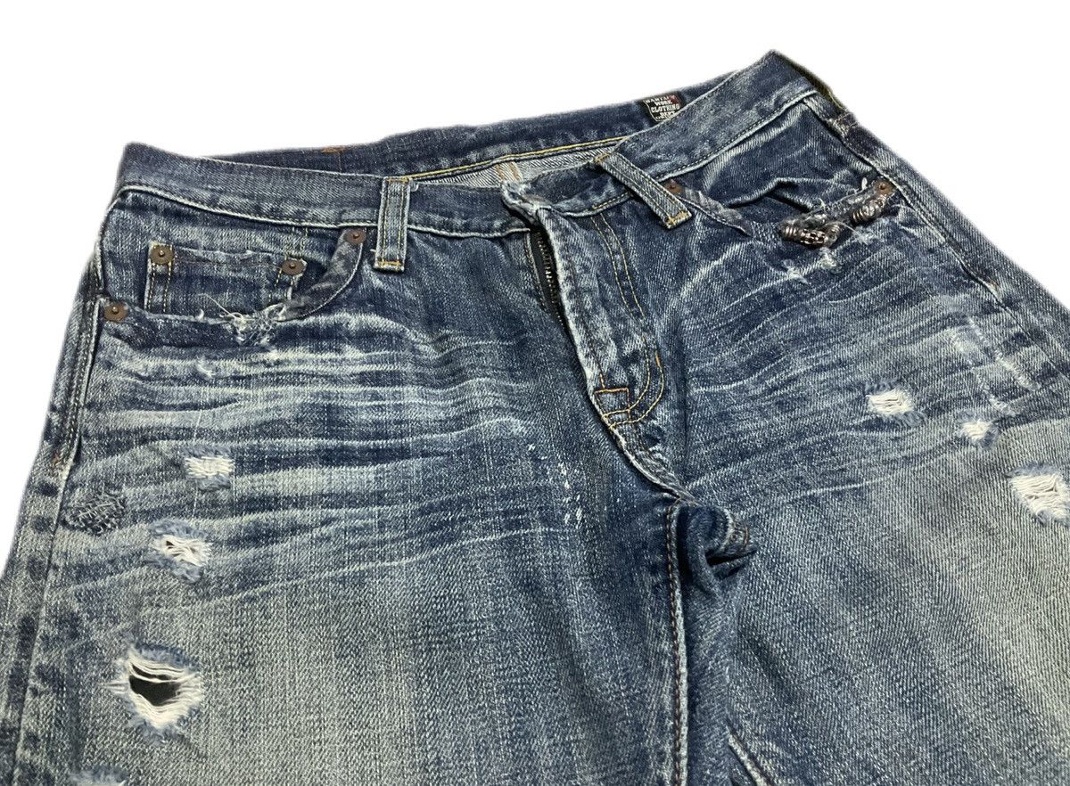 If Six Was Nine 🔥Sick Y2K Bartack Denim Mud Max Style Size US 29 - 5 Thumbnail