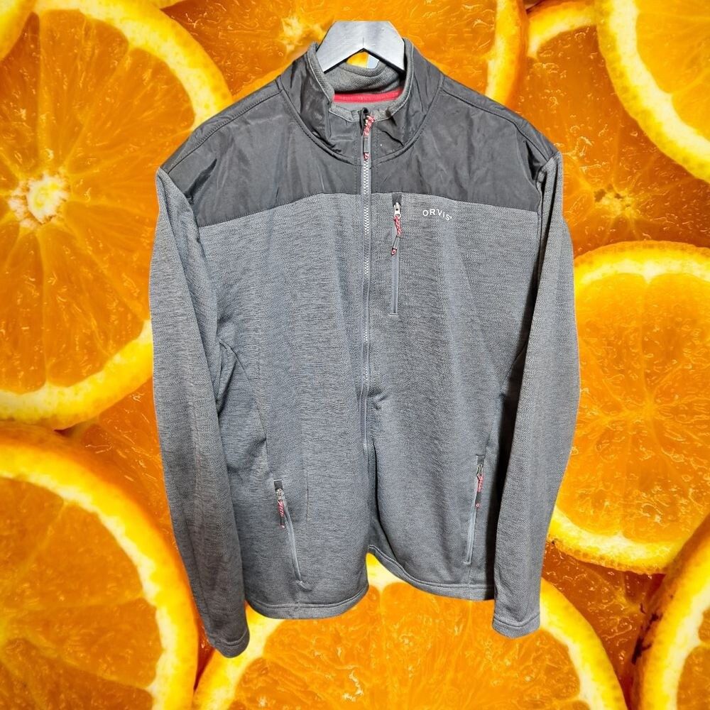 Orvis Orvis Classic Full Zip Jacket Fleece Lined Gray XL Size US XL / EU 56 / 4 - 2 Thumbnail