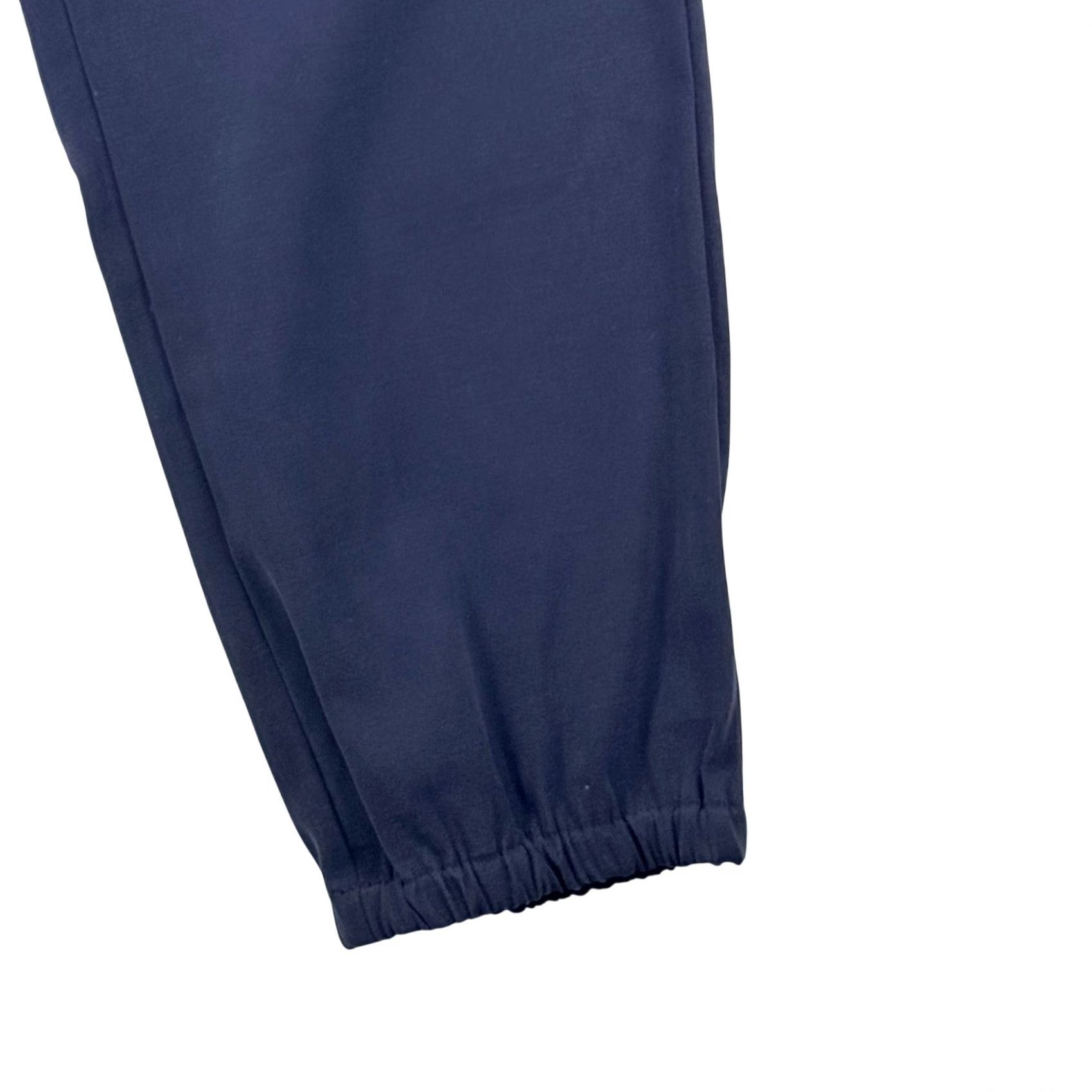 Vintage Belle Jogger Pants Navy Blue Elastic Waist Pull On 8 Women Casual Travel Relaxed Fit Pockets Front Flat Front Inseam 27in Size 30" / US 8 / IT 44 - 2 Thumbnail