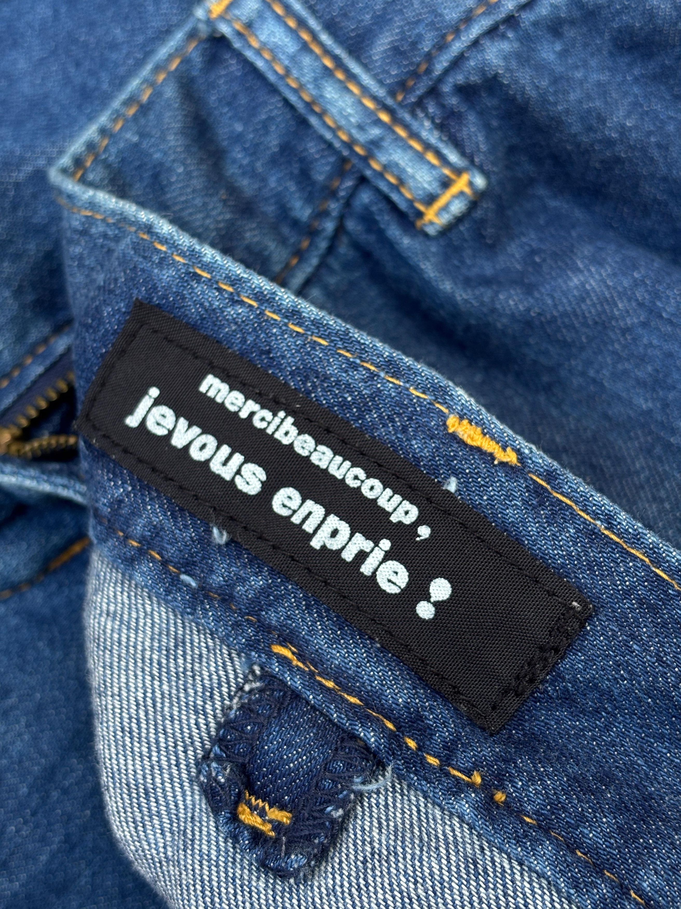 Issey Miyake × mercibeaucoup Mercibeaucoup By Issey Miyake Drop Crotch Blue Jeans Size 32" / US 10 / IT 46 - 9 Thumbnail
