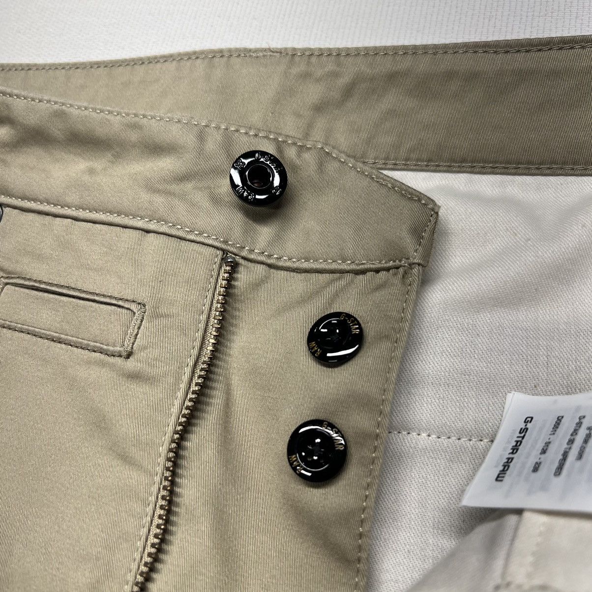 G-Star G Star Pants Khaki Straight Tapered D-Staq 3D Button Pocket Size US 29 - 8 Thumbnail