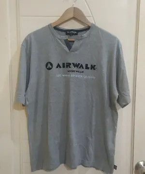 Airwalk Vintage Airwalk Japan "Nightwear" Split Neck Tee Size US M / EU 48-50 / 2 - 2 Thumbnail