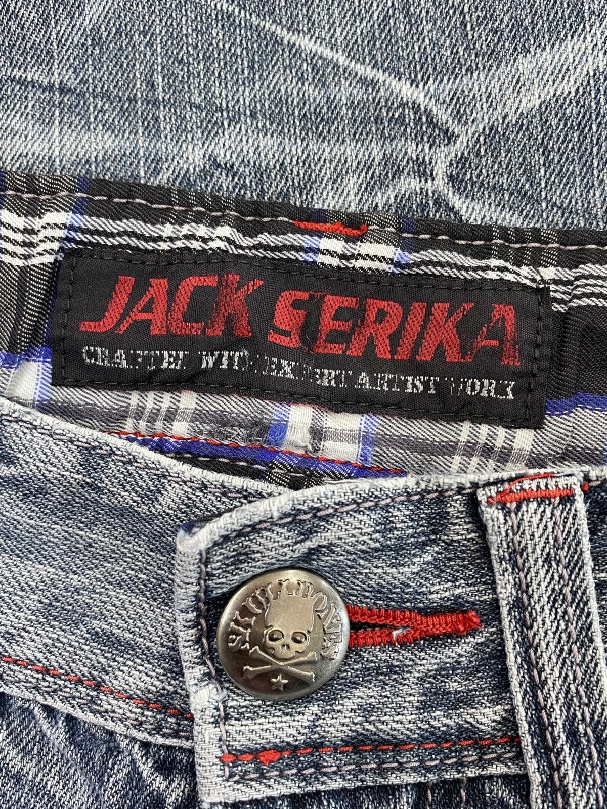 Other Jack Serika Brand Thunder Wash Style Distressed Jeans Size US 28 / EU 44 - 10 Thumbnail