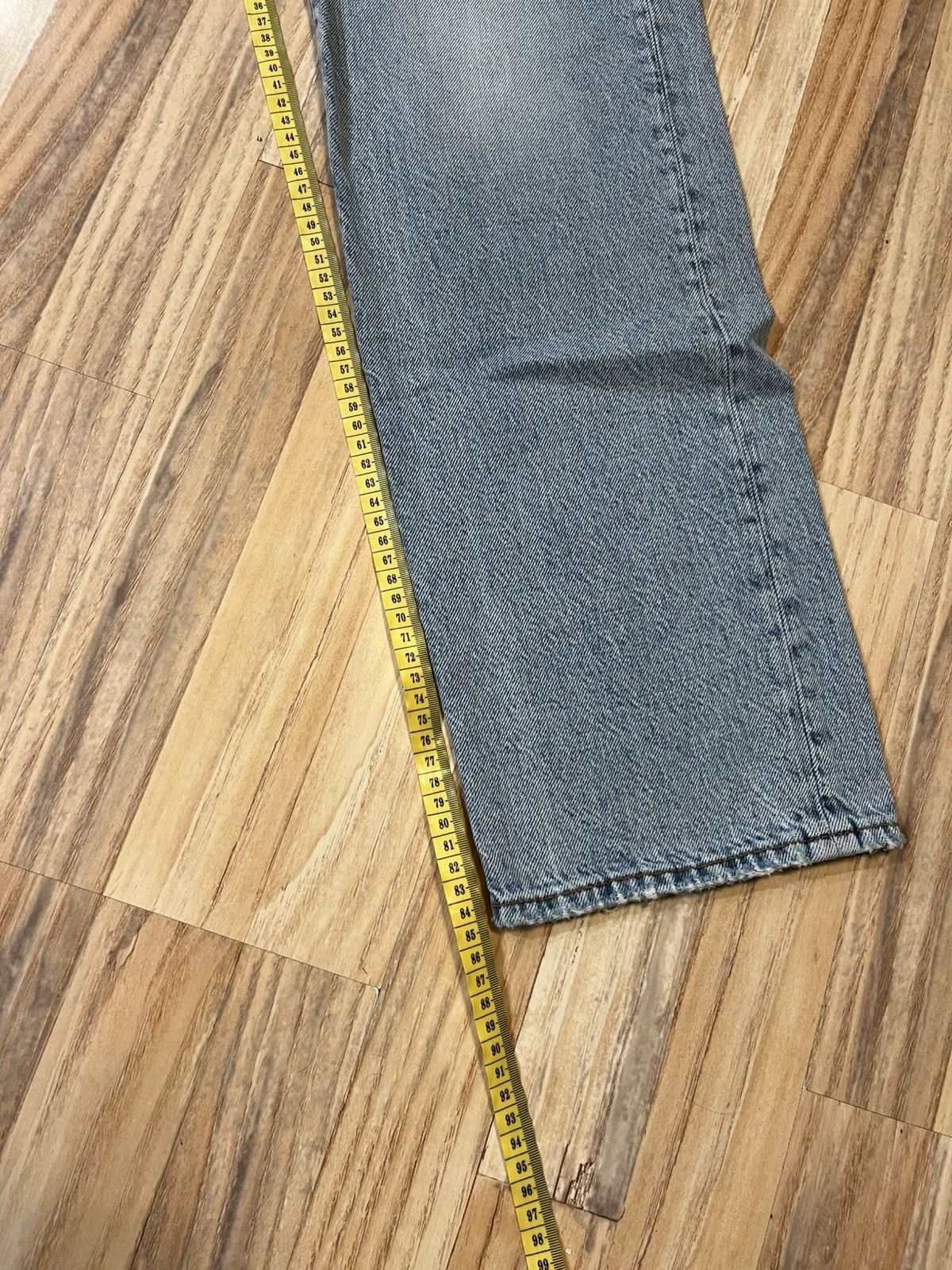 Acne Studios 32x34 1996 Light Blue Trash distressed jeans