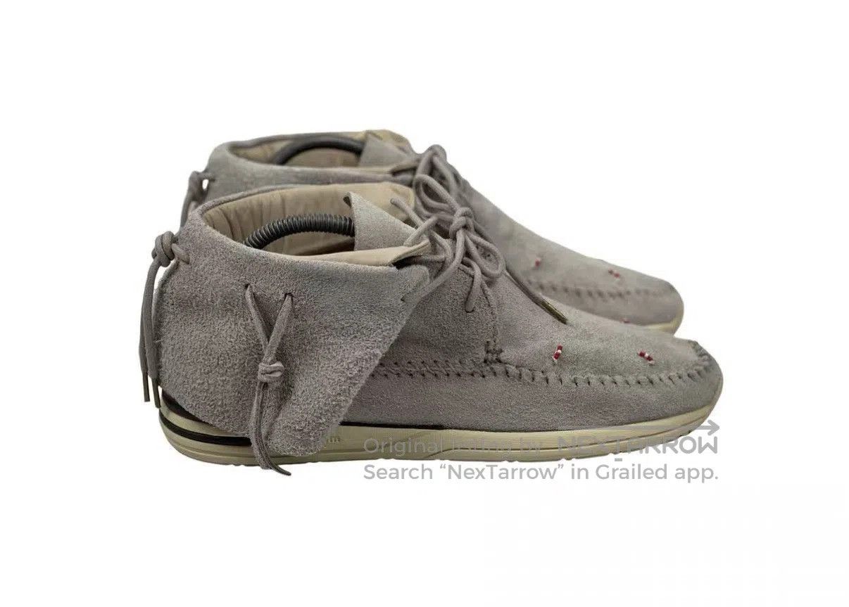 Visvim Gray Suede Lace-Up Moccasin Shoes Size 9. Size US 9 / EU 42 - 4 Thumbnail