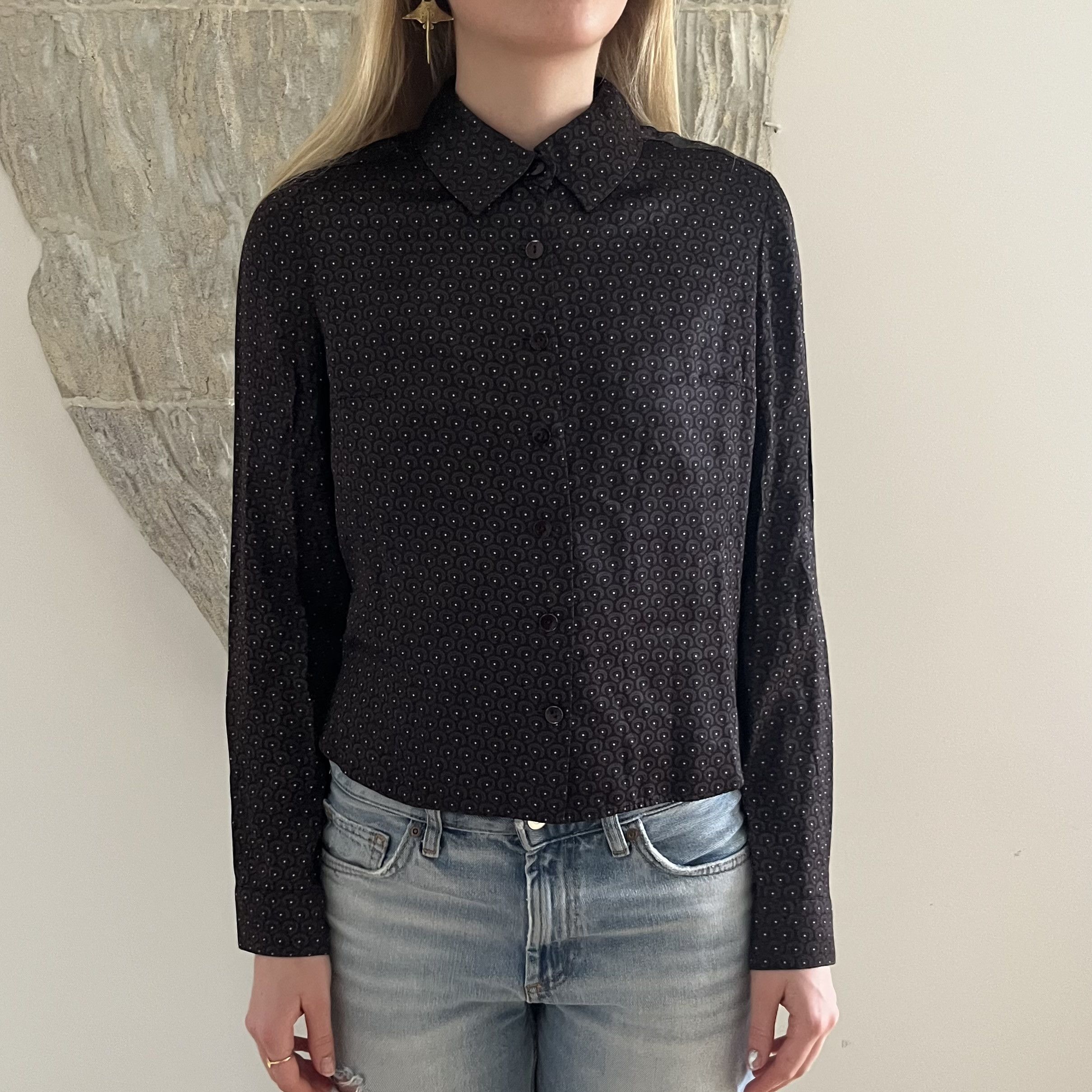 Balenciaga Balenciaga La Mode Women's Button Up Shirt Size S / US 4 / IT 40 - 2 Thumbnail