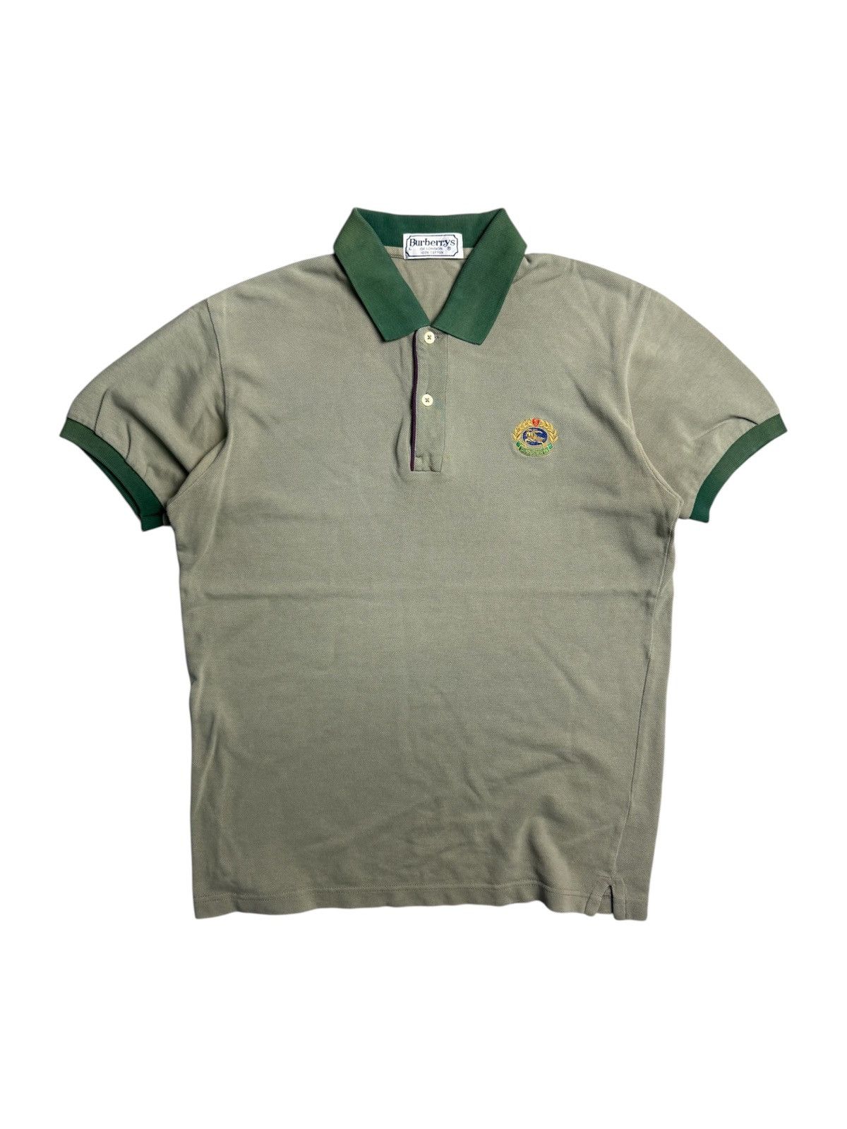 Burberry Vintage Burberry polo short sleeve Size US L / EU 52-54 / 3 - 1 Thumbnail