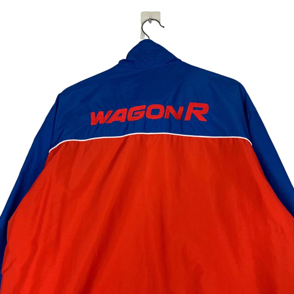 Vintage SUZUKI WAGON R Red Blue Coloblock Jacket #1272-C57 Size US L / EU 52-54 / 3 - 2 Thumbnail