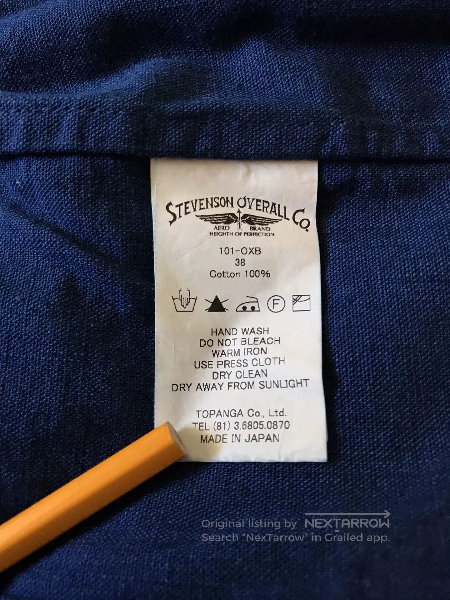 Stevenson Overall Co. Stevenson Overall Indigo Work Jacket. Size US M / EU 48-50 / 2 - 9 Thumbnail