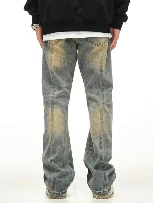 Japanese Brand × Jean American high street washed distressed straight ripped jeans Size US 32 / EU 48 - 4 Thumbnail