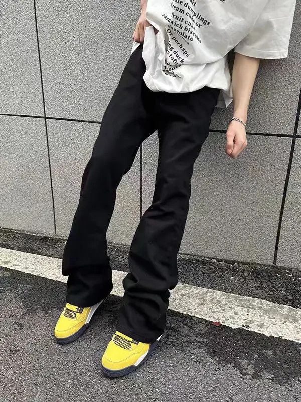 Japanese Brand Fujita x Ibuki Vintage Y2K Black Machete Micro Flare Jeans Size US 30 / EU 46 - 7 Thumbnail