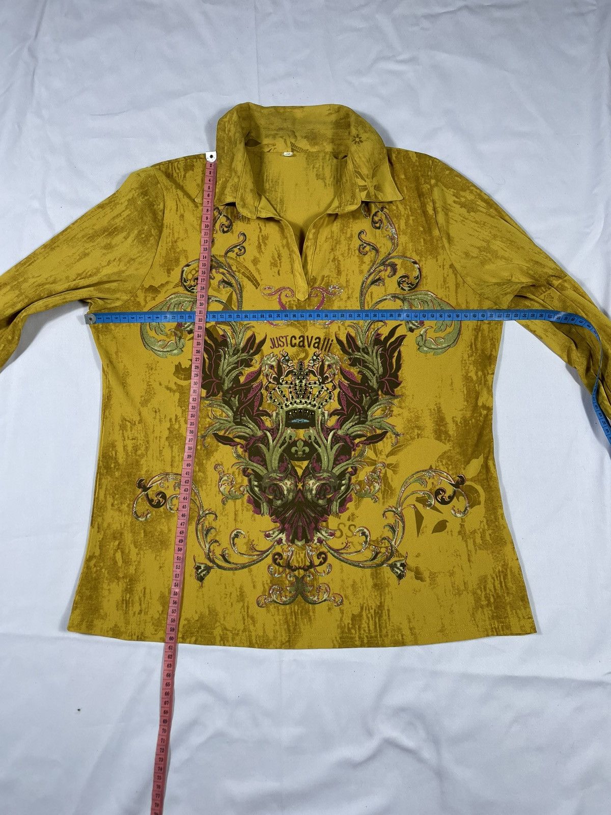 Japanese Brand Vintage just cavalli acidwash longsleeve jpg styled Size M / US 6-8 / IT 42-44 - 7 Thumbnail