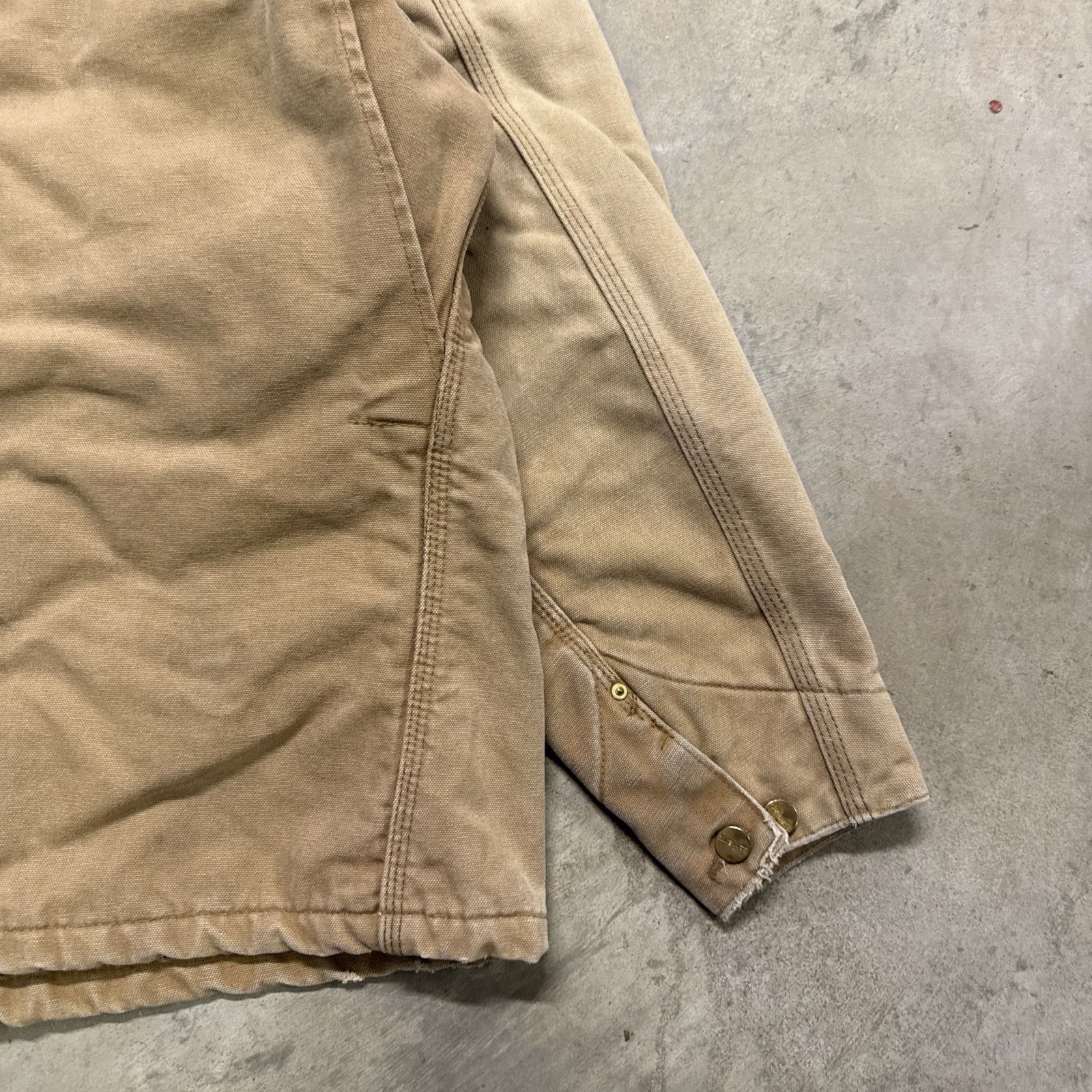 Carhartt Vintage Carhartt Jacket Mens Large Chore Coat Tan C01 BRN Size US L / EU 52-54 / 3 - 8 Thumbnail