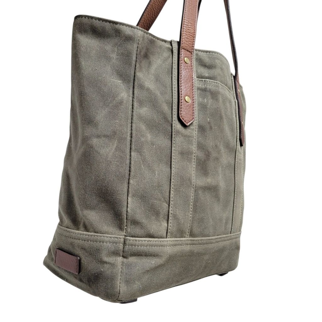 Tecovas Tecovas Moss Green Distressed Waxed Canvas Carry-on Olive To Size ONE SIZE - 4 Thumbnail