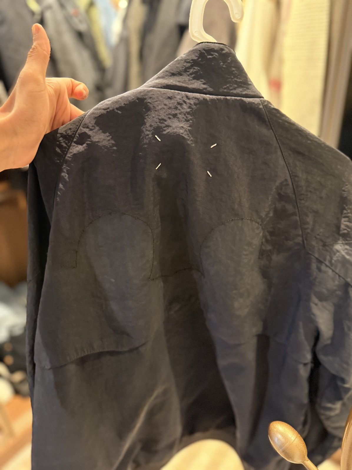 Maison Margiela Maison Margiela black yoke Crinkled Nylon bomber Jacket Size US M / EU 48-50 / 2 - 6 Thumbnail